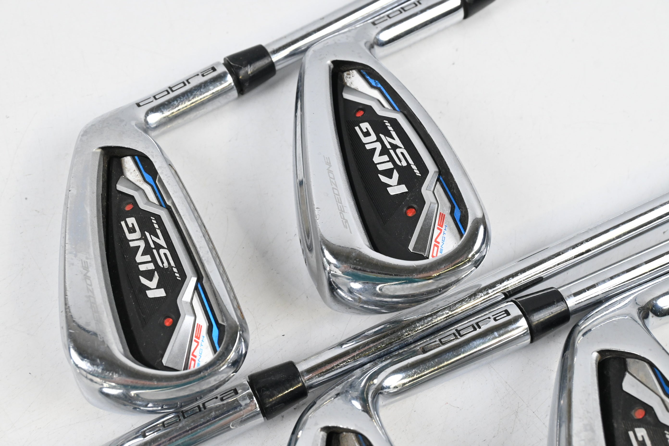 Cobra King Speedzone Irons / 7-PW+GW / Stiff Flex KBS 120 Shafts
