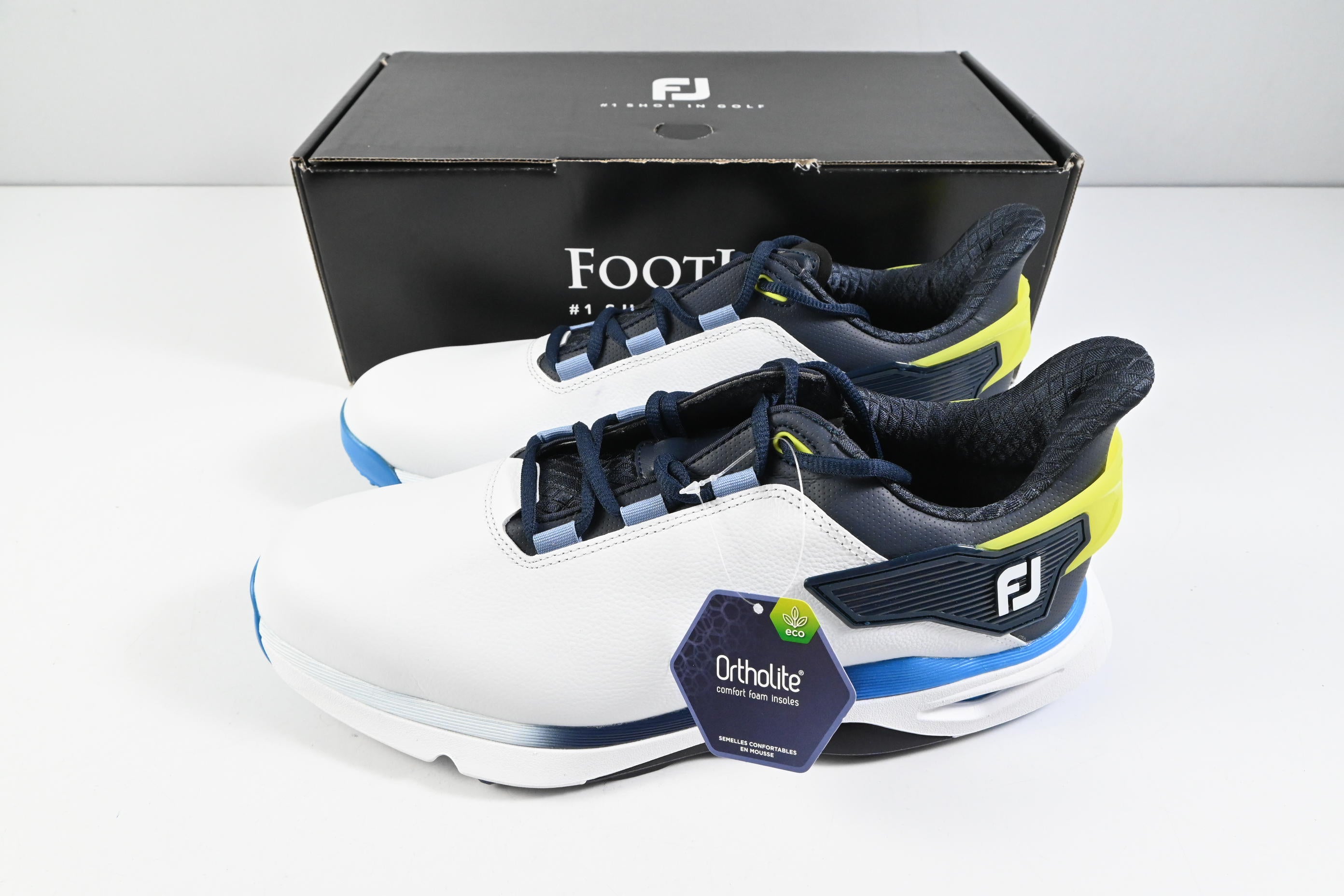 FootJoy Pro SLX Golf Shoes / Size UK 10 / White, Blue