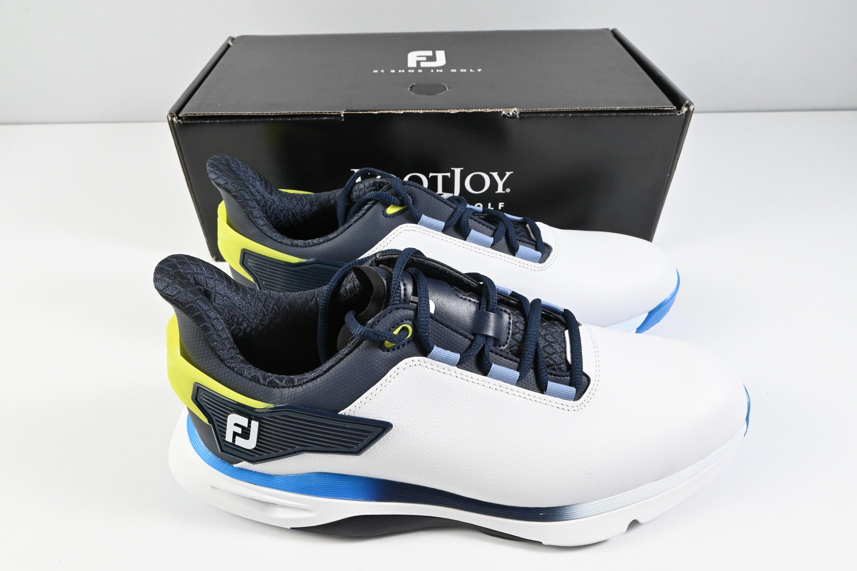 FootJoy Pro SLX Golf Shoes / Size UK 10 / White, Blue