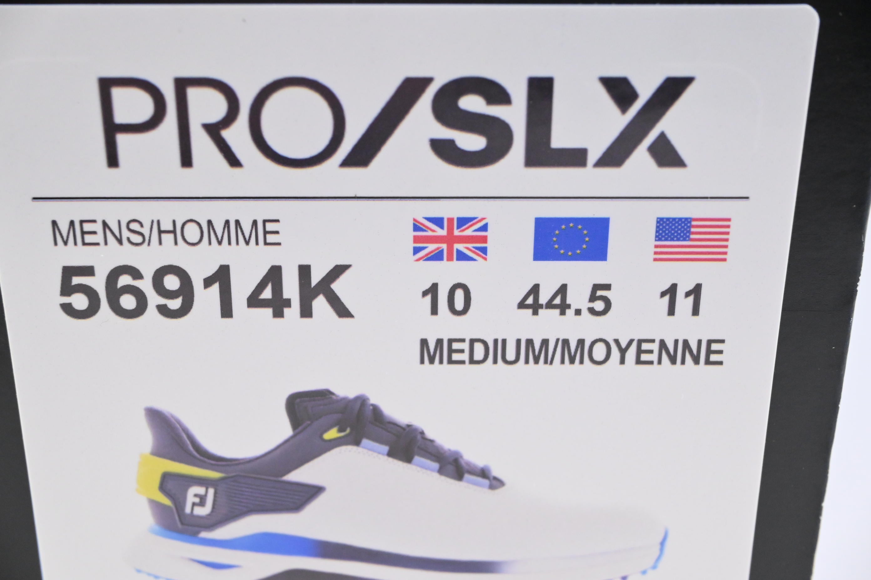 FootJoy Pro SLX Golf Shoes / Size UK 10 / White, Blue