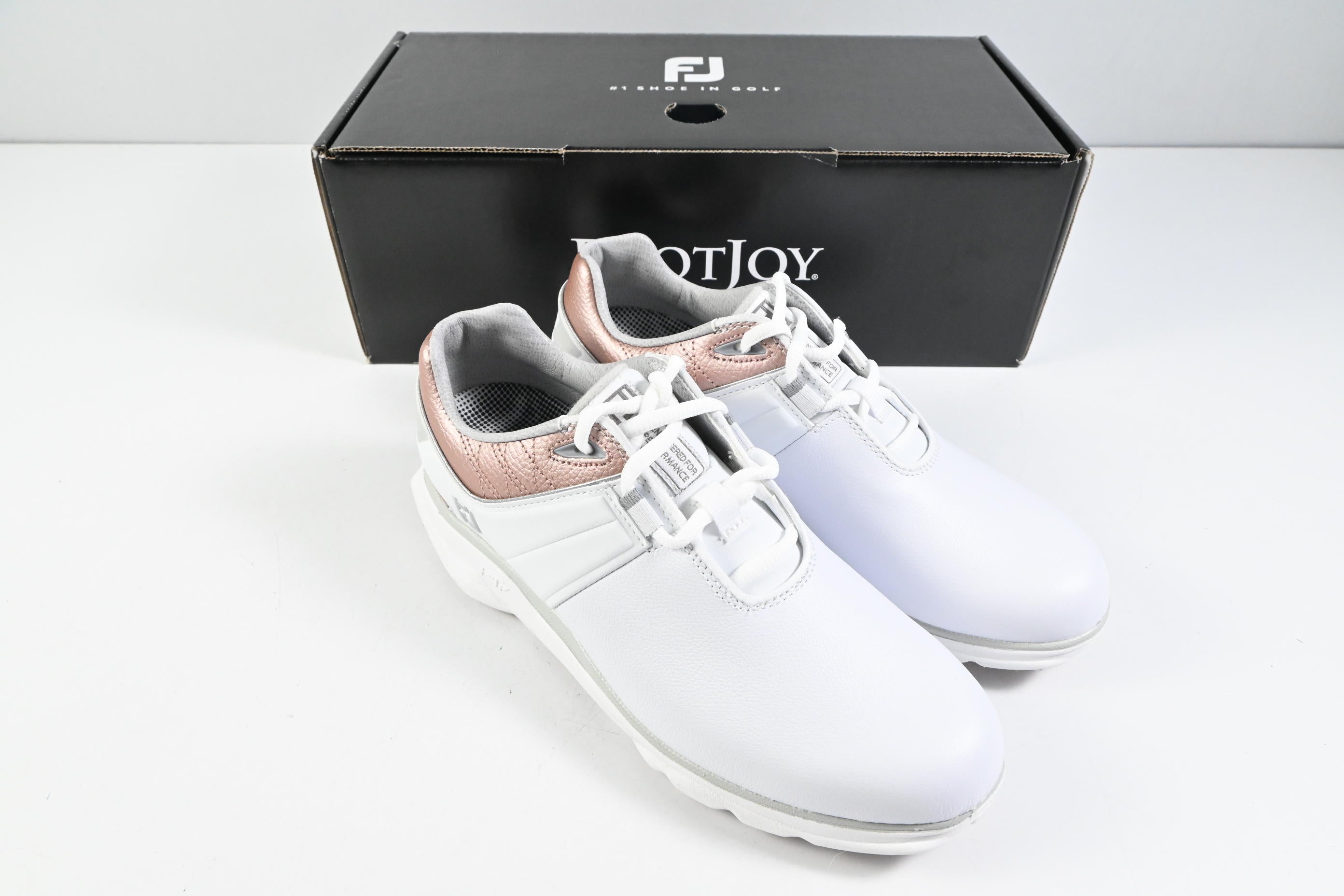Ladies FootJoy Pro SL Golf Shoes / Size UK 5.5 / White, Pink