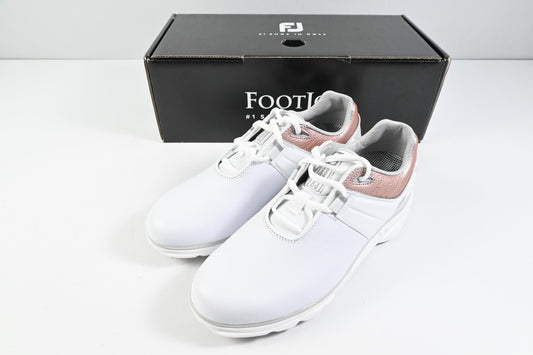 Ladies FootJoy Pro SL Golf Shoes / Size UK 5.5 / White, Pink