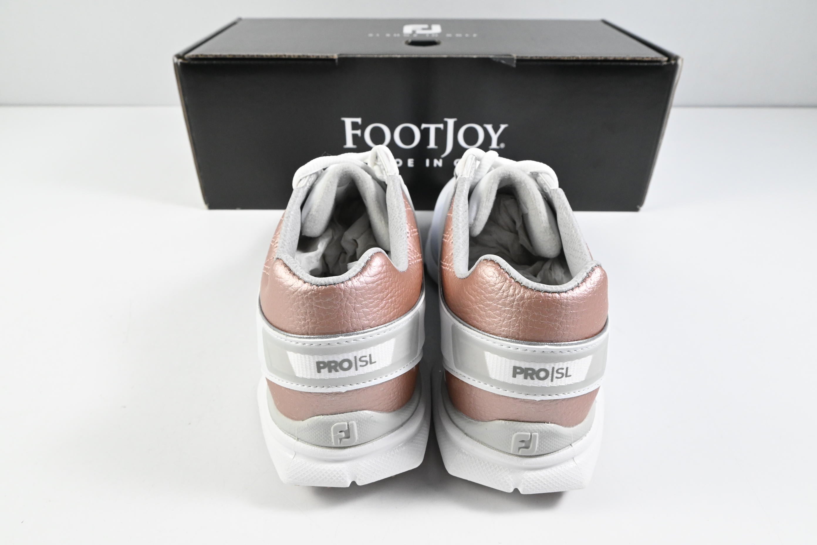 Ladies FootJoy Pro SL Golf Shoes / Size UK 5.5 / White, Pink
