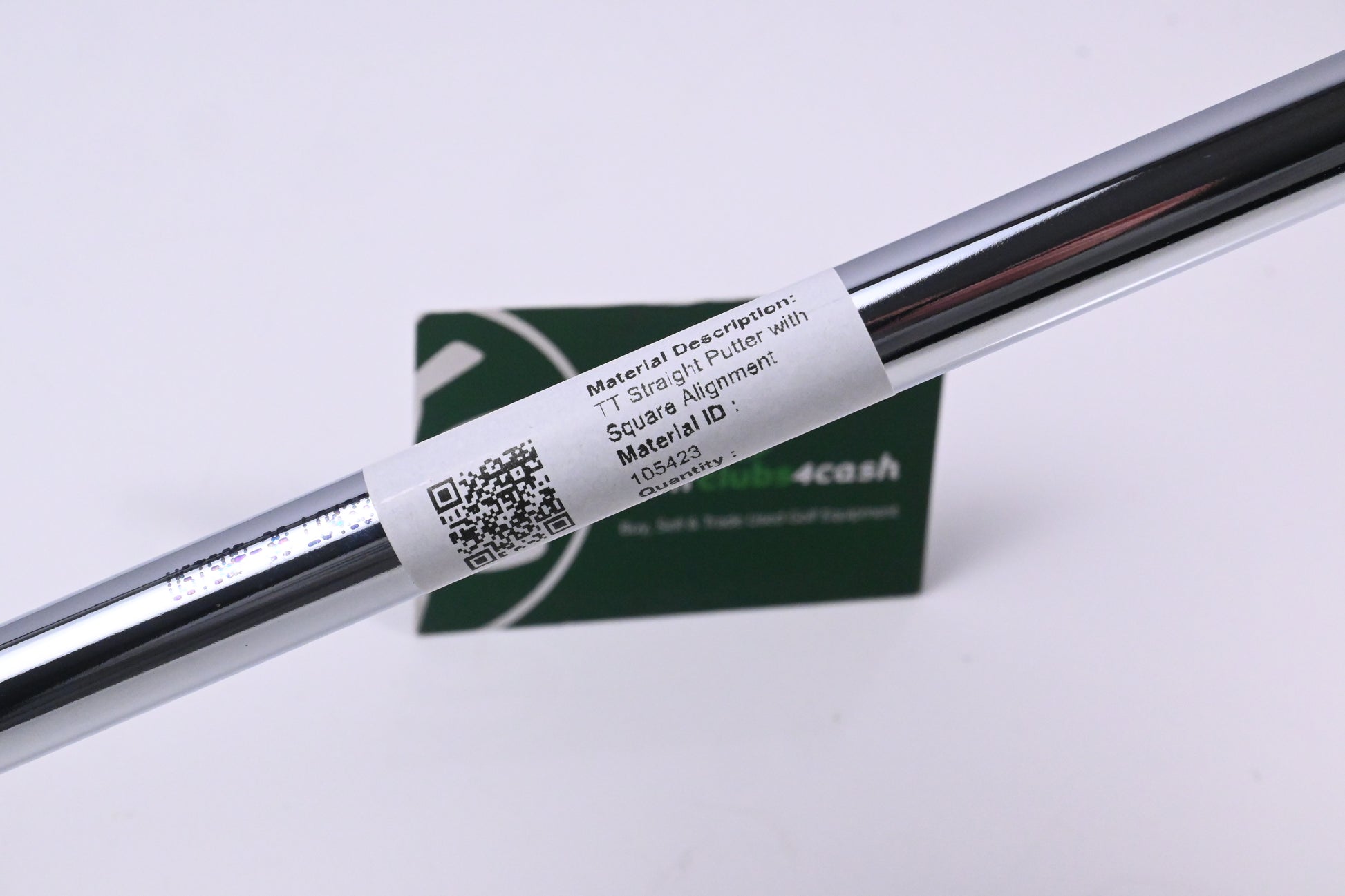 True Temper Straight Putter Shaft with Square Alignment / 0.370&quot; Tip / Uncut