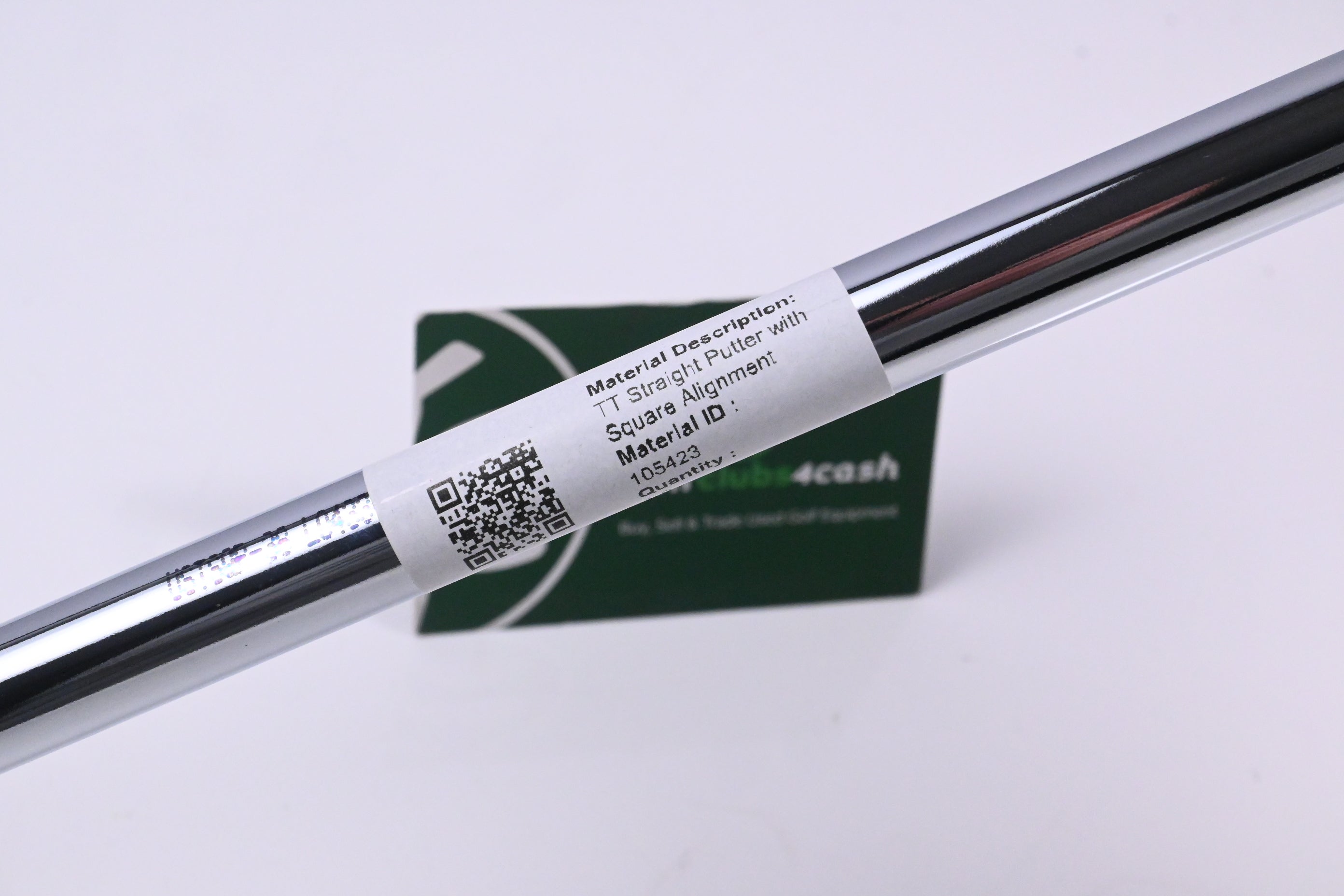 True Temper Straight Putter Shaft with Square Alignment / 0.370&quot; Tip / Uncut