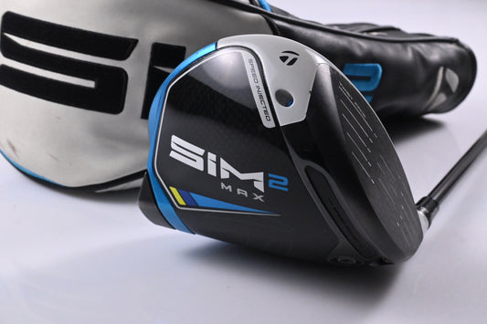 Taylormade SIM2 Max Driver / 9 Degree / Stiff Flex Evenflow Riptide 50 SB Shaft