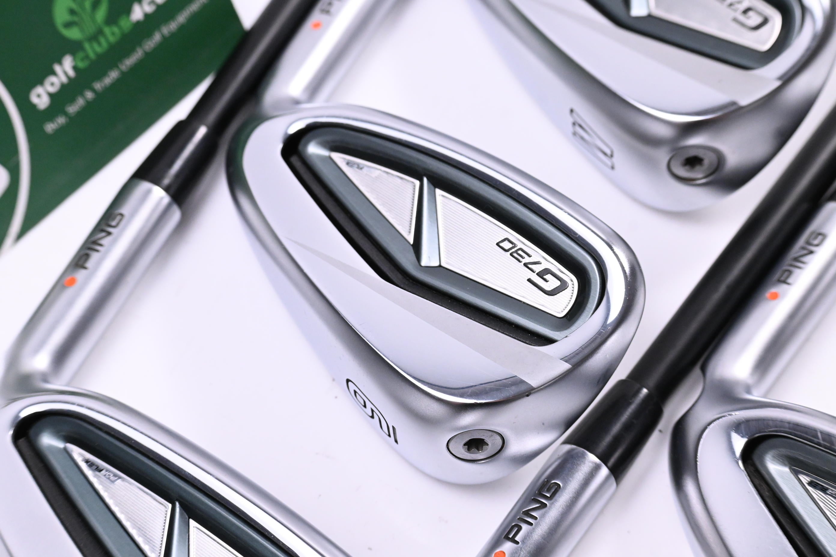 Ping G730 Irons / 8-PW+UW+50°+56° / Orange Dot / Senior Flex Ping Alta CB Black