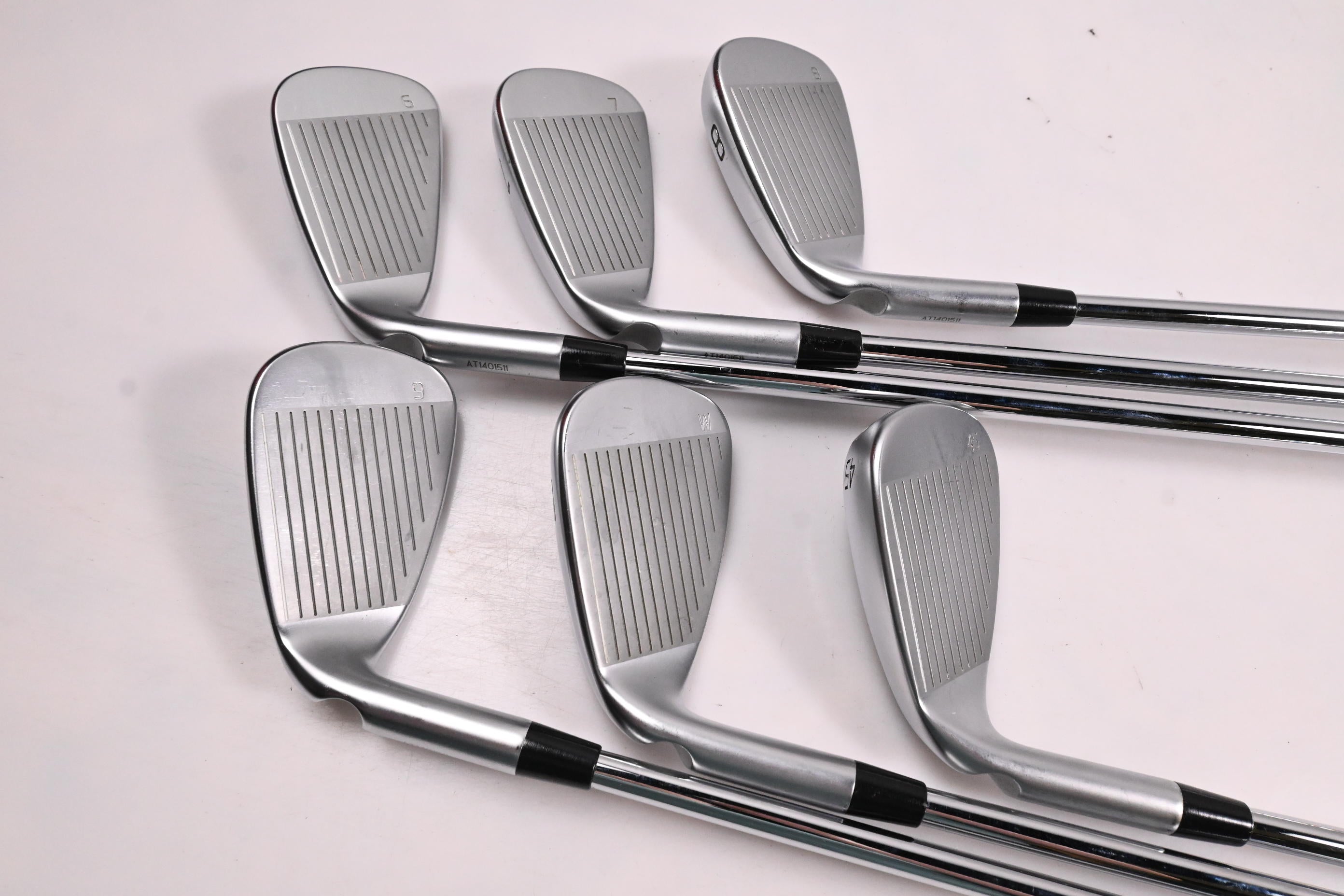 Ping G430 Irons / 6-PW+45° / Green Dot / Stiff Flex Ping AWT 2.0 Shafts