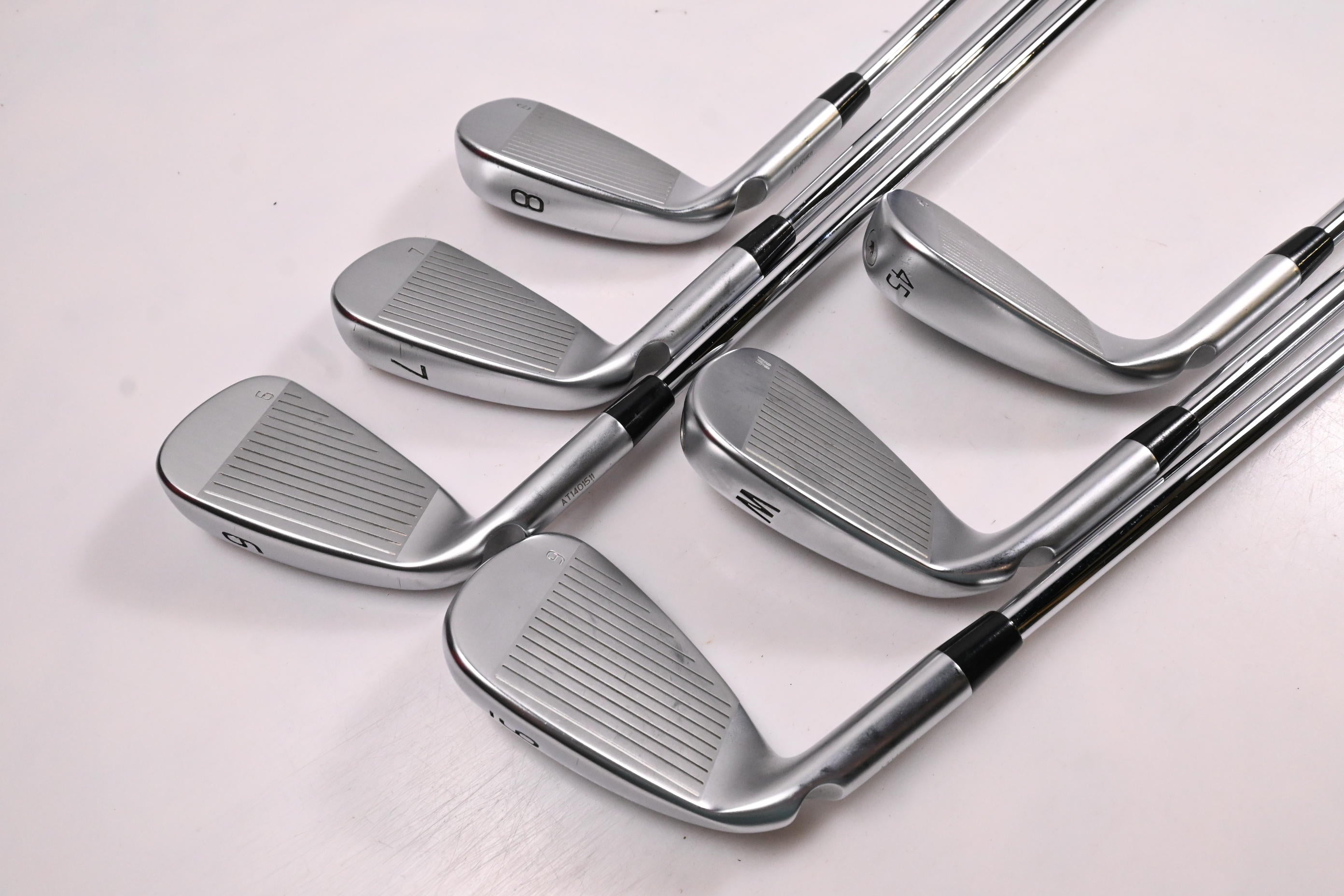 Ping G430 Irons / 6-PW+45° / Green Dot / Stiff Flex Ping AWT 2.0 Shafts