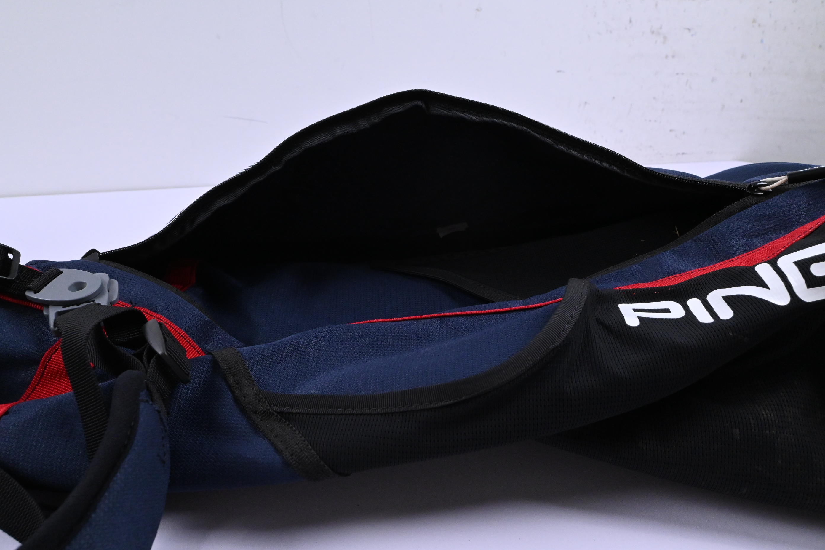 Ping Moonlite Pencil Bag / 2-Way Divider / Navy, Black & Red