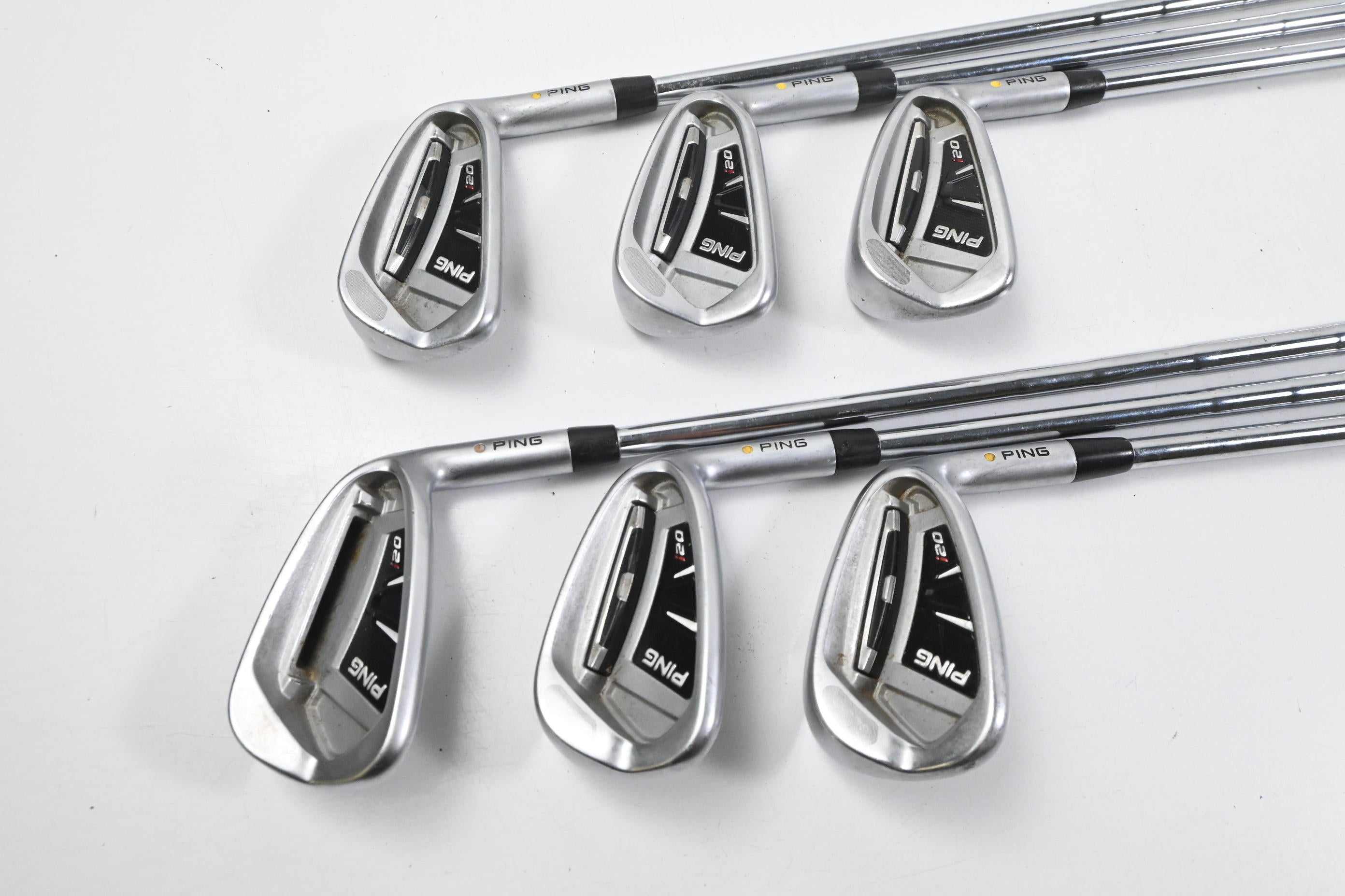Ping i20 Irons / 5-PW / Yellow Dot / Stiff Flex Ping CFS Shafts