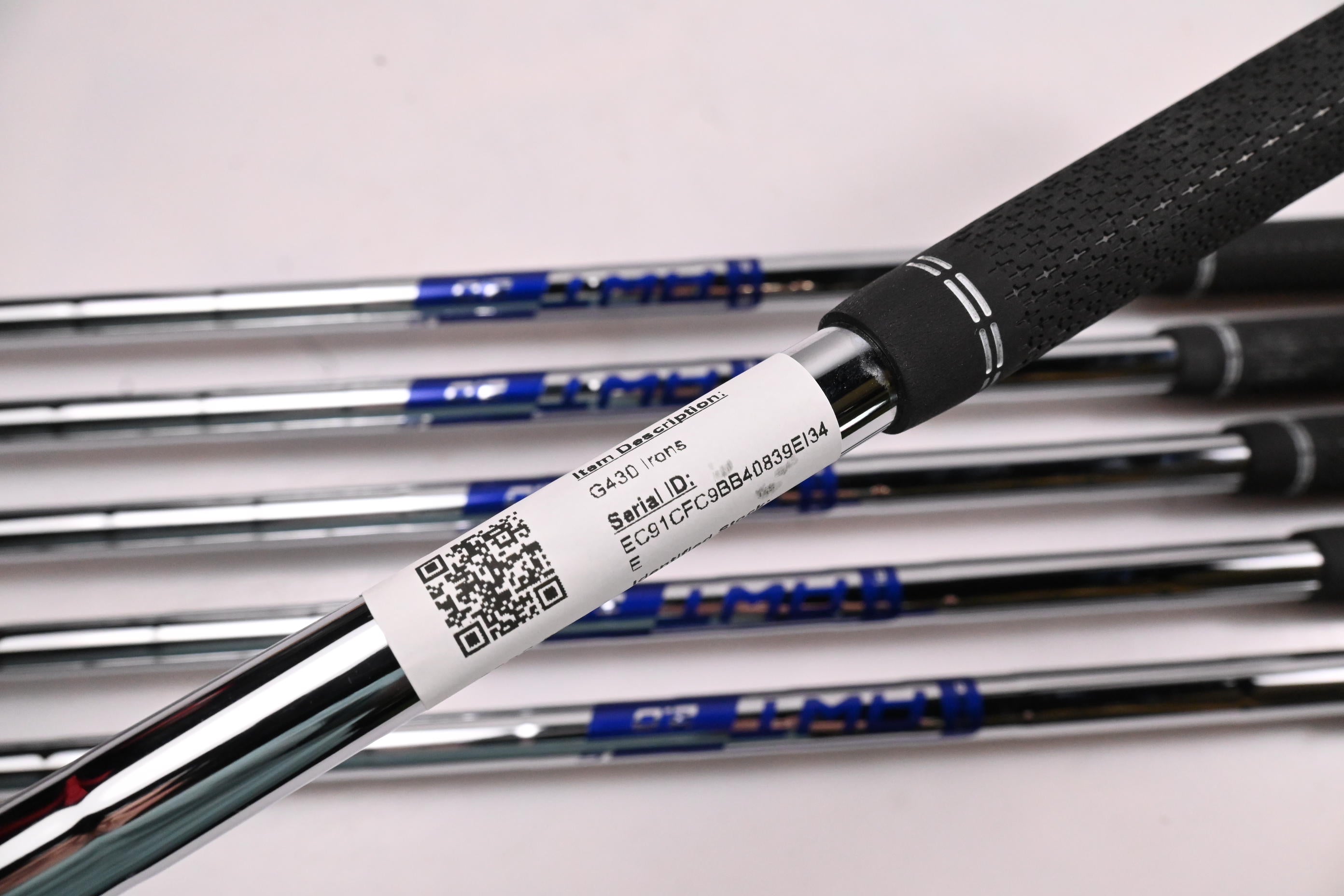 Ping G430 Irons / 6-PW+45° / Green Dot / Stiff Flex Ping AWT 2.0 Shafts