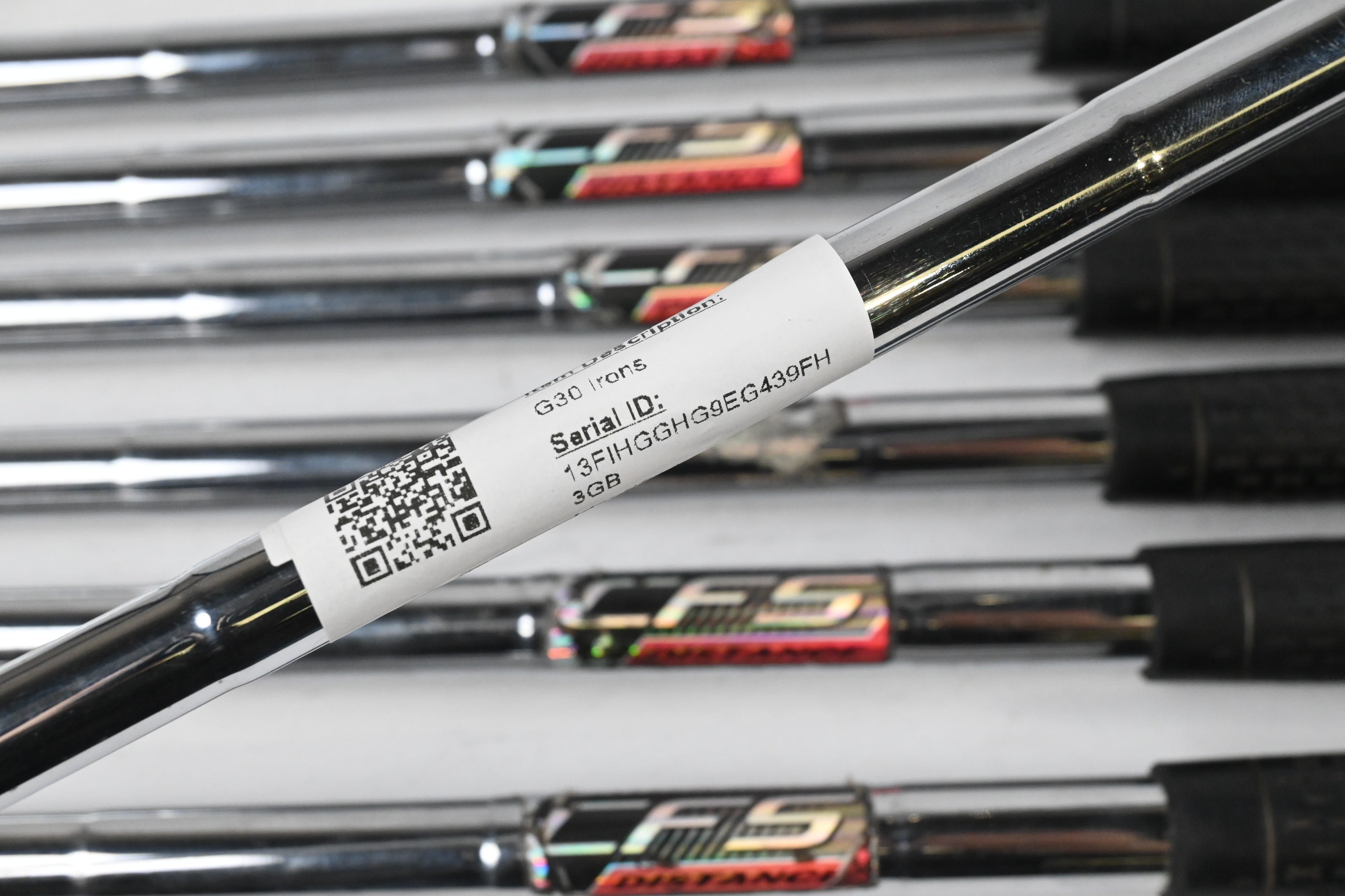 Ping G30 Irons / 5-PW+SW / Black Dot / Regular Flex Ping CFS Distance Shafts