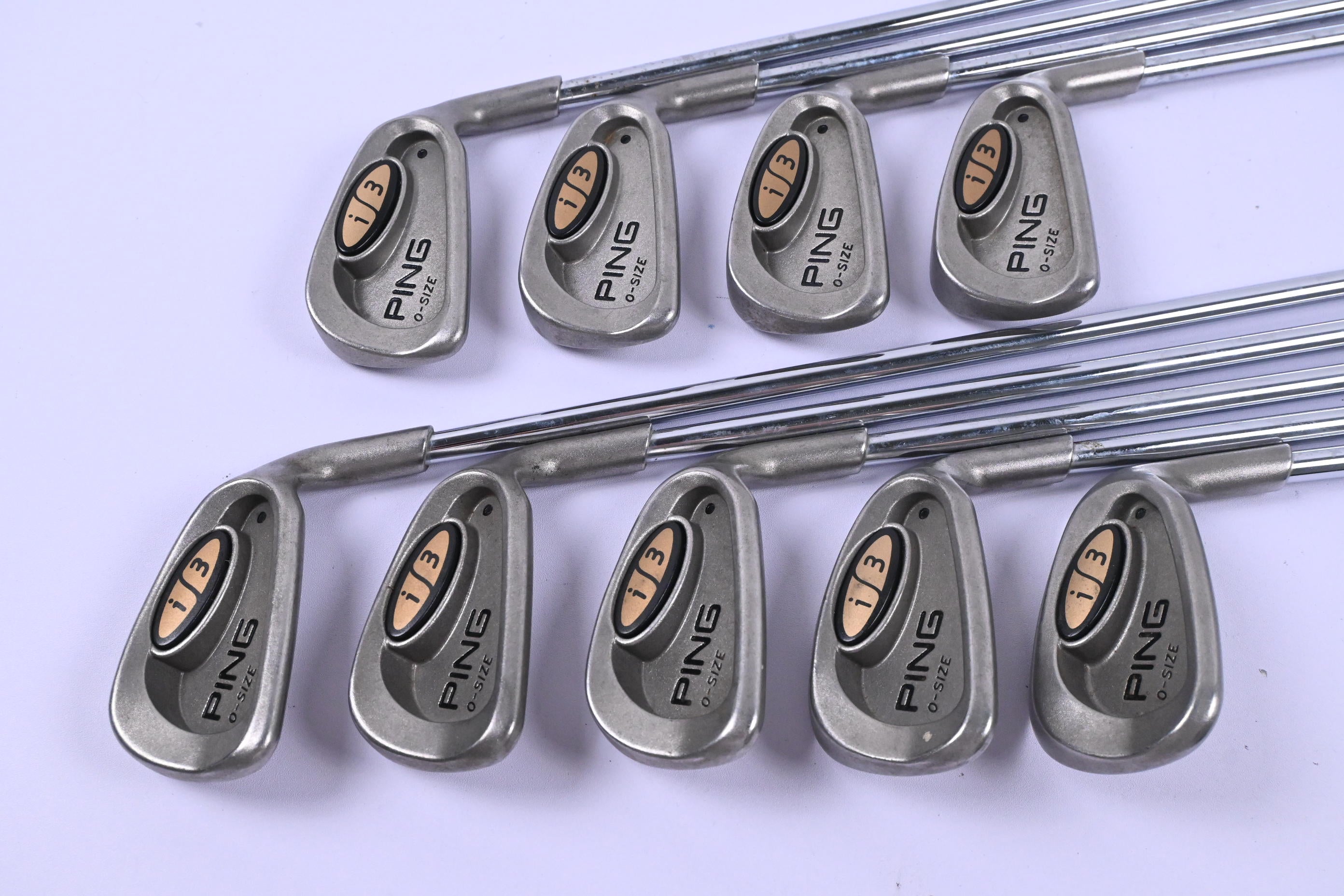 Ping i3 O-Size Irons / 3-PW+SW / Black Dot / Senior Flex Ping JZ Cushin Shafts