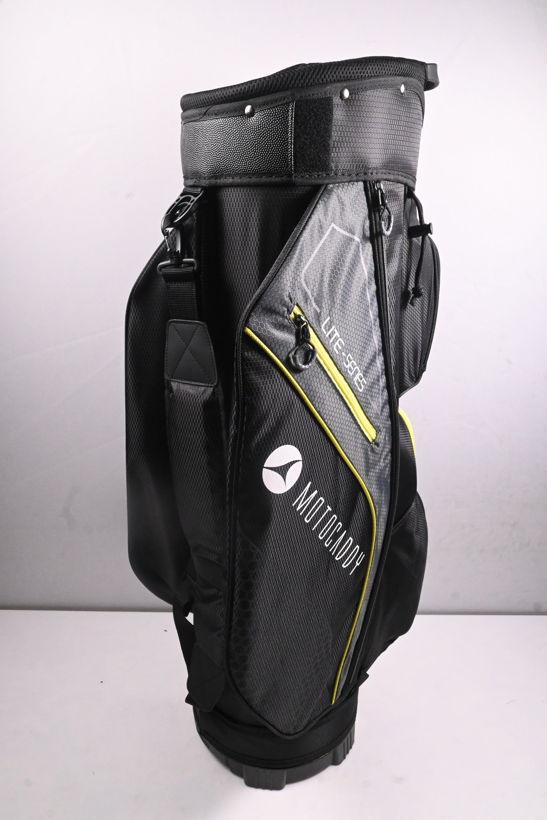 Motocaddy Lite Series Cart Bag / 14-Way Divider / Black, Lime