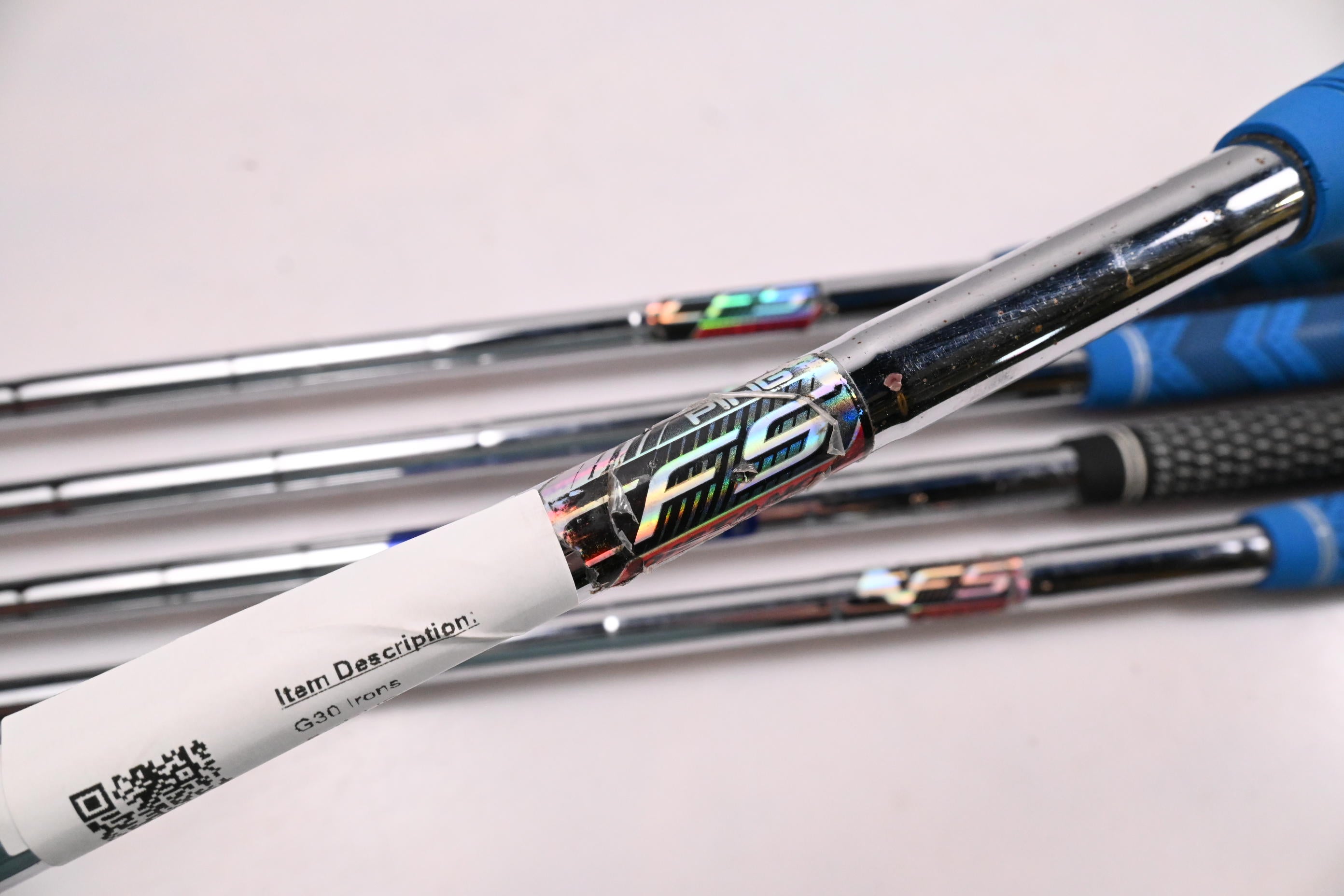 Ping G30 Irons / 6-PW / Green Dot / Regular Flex Ping CFS Distance Shafts