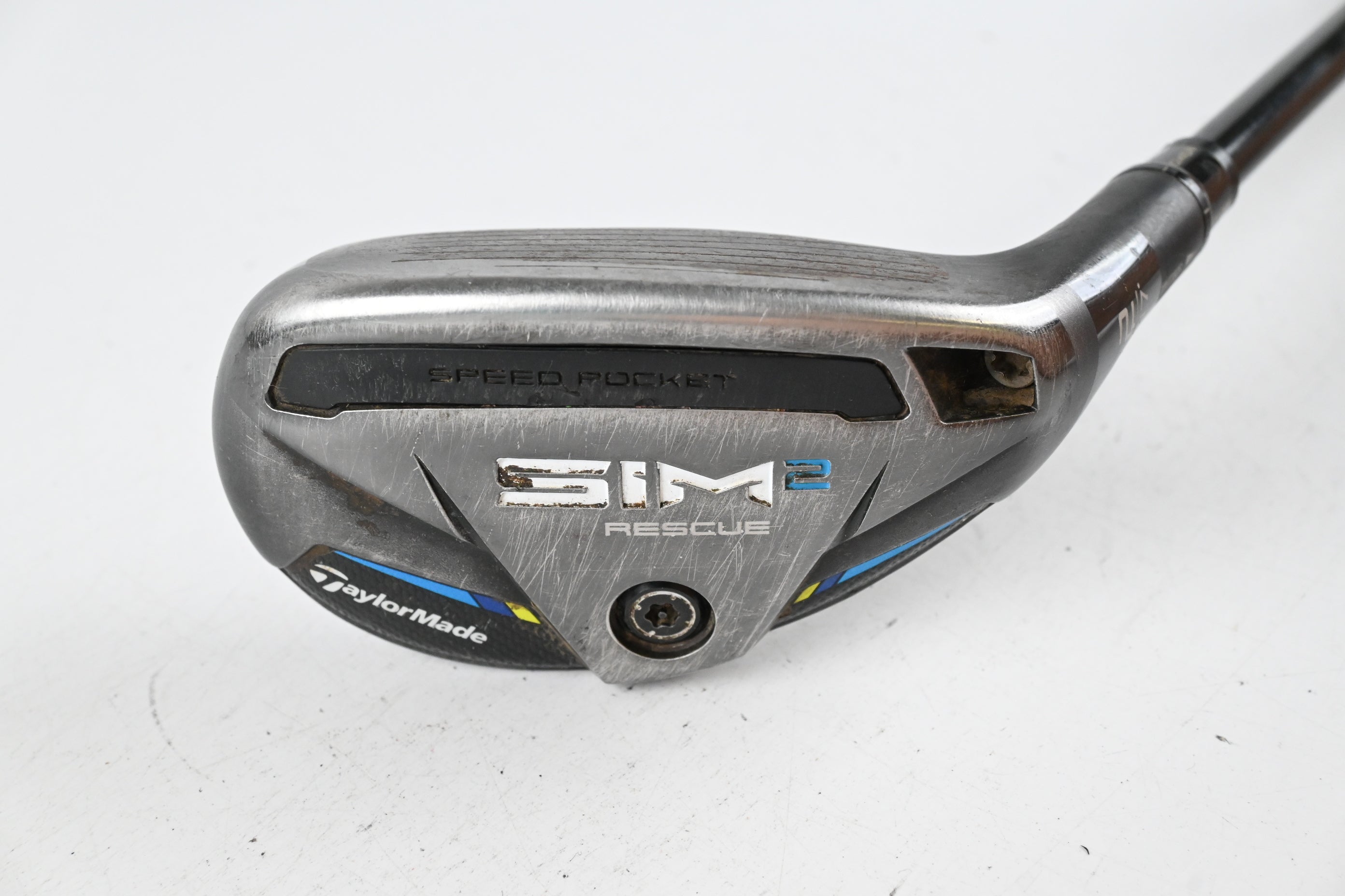 Taylormade SIM2 #2 Hybrid / 17 Degree / Stiff Flex Tensei AV Raw Blue 80 Shaft