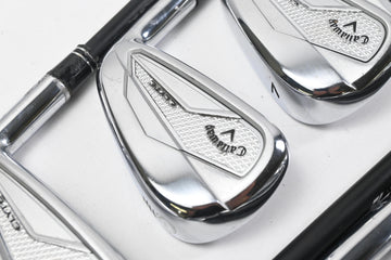 Callaway Elyte Irons / 5-PW+GW+SW / Stiff Flex MMT Black 80 Shafts