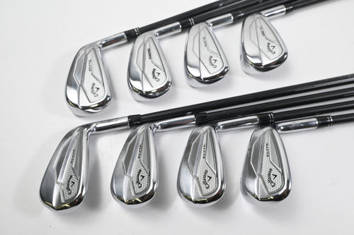 Callaway Elyte Irons / 5-PW+GW+SW / Stiff Flex MMT Black 80 Shafts
