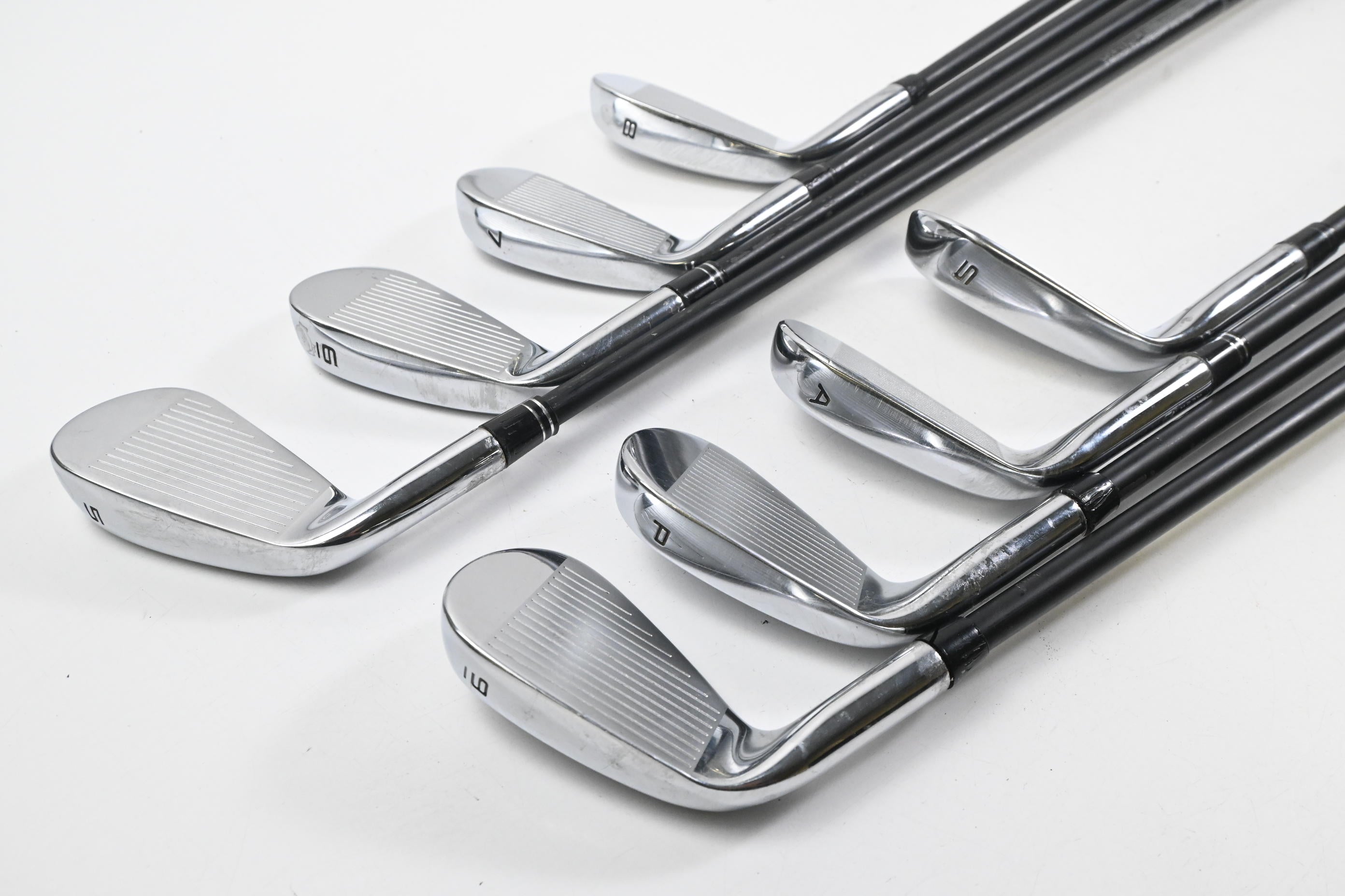 Callaway Elyte Irons / 5-PW+GW+SW / Stiff Flex MMT Black 80 Shafts