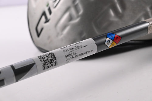 Taylormade Qi35 Max Driver / 10.5 Degree / Stiff Flex HZRDUS Silver 60 Shaft