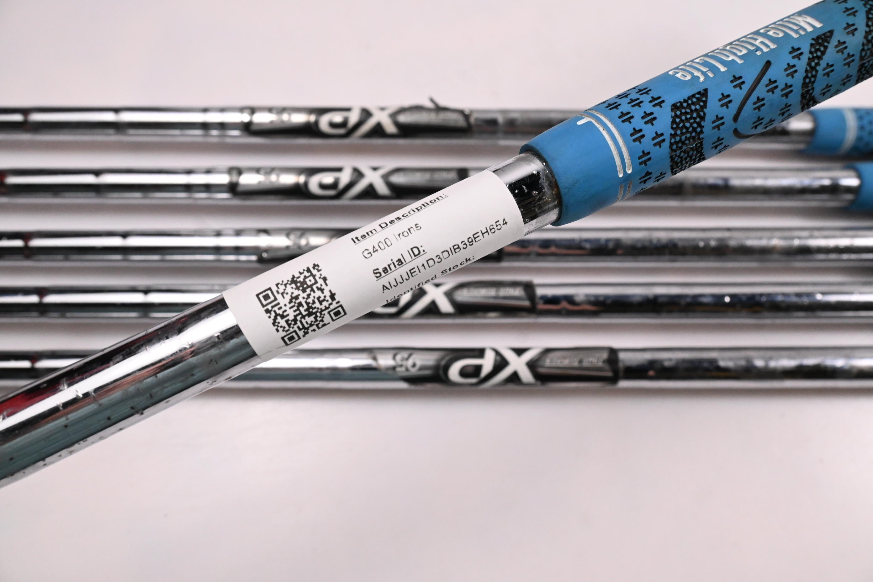 Ping G400 Irons / 5-PW / Blue Dot / Stiff Flex True Temper XP 95 Shafts