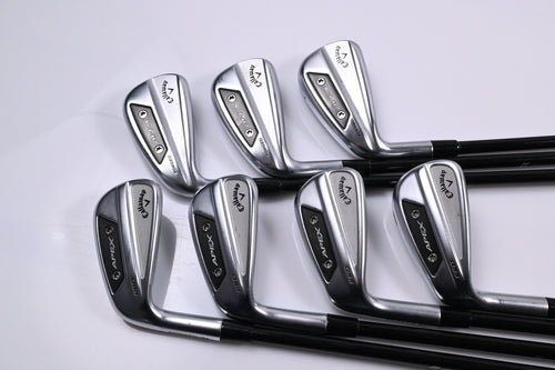 Left Hand Callaway Apex Ai200/Pro Irons / 5-PW+GW / Regular Flex MMT 85 Shafts