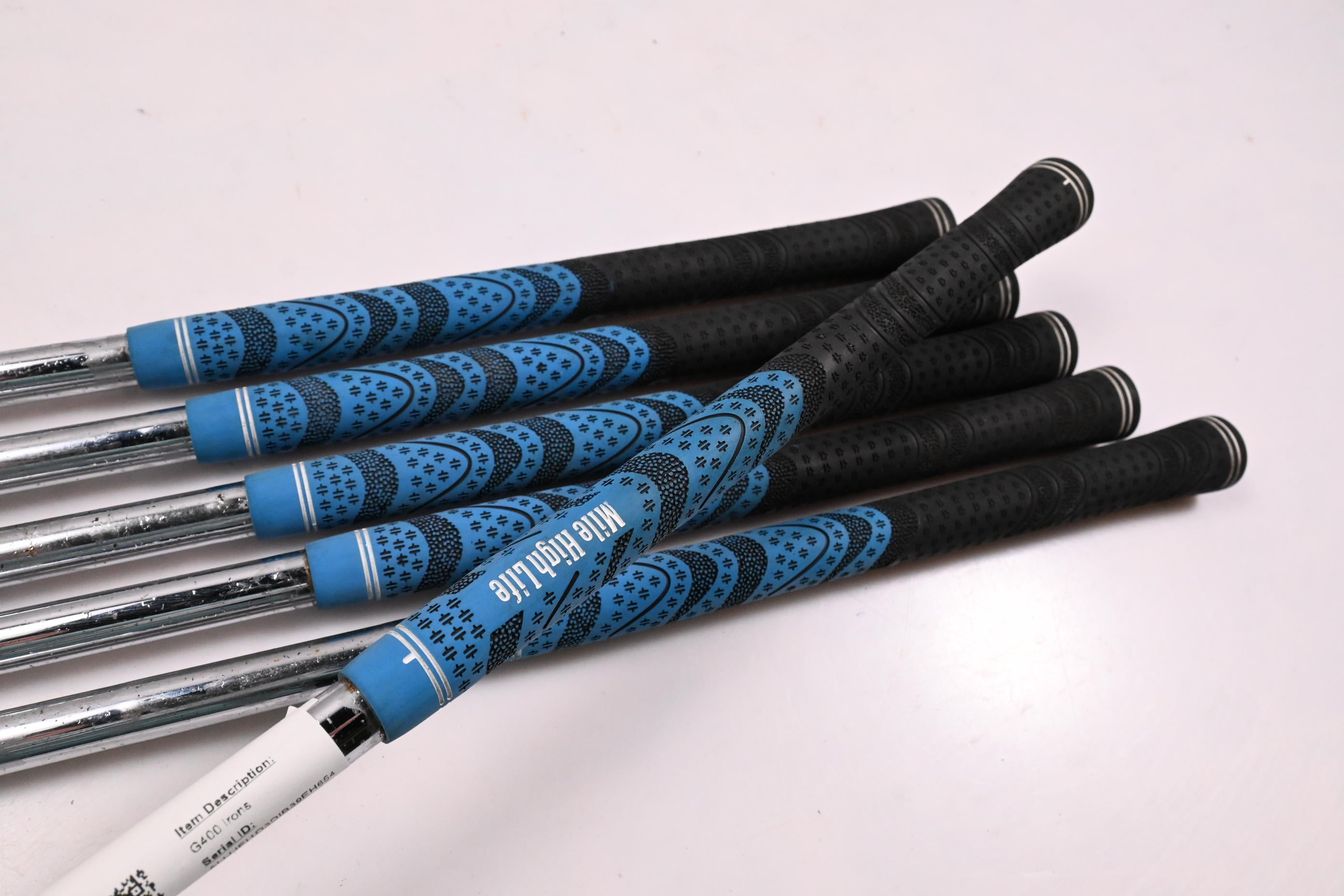 Ping G400 Irons / 5-PW / Blue Dot / Stiff Flex True Temper XP 95 Shafts