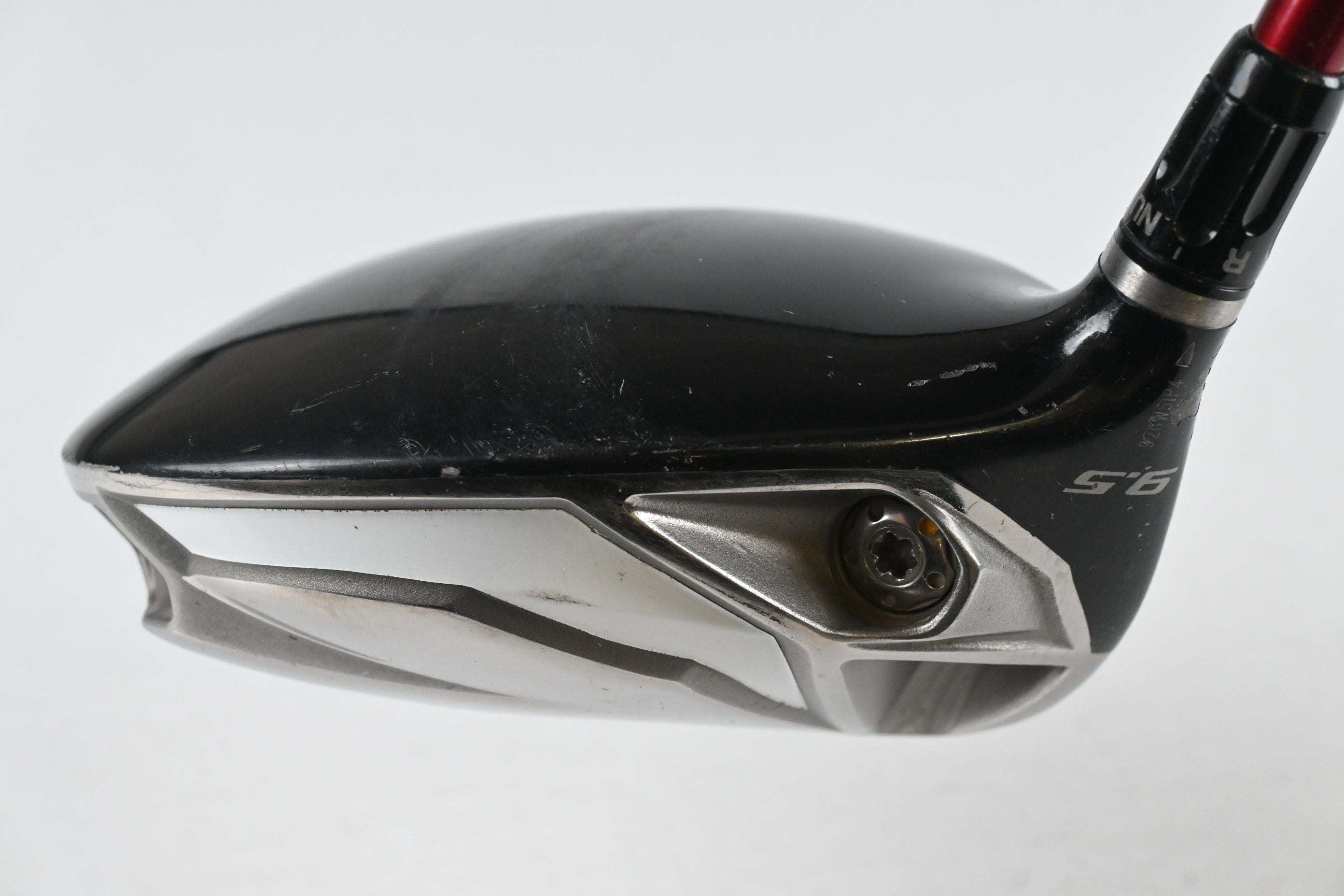 Left Hand Taylormade R9 Driver / 9.5 Degree / Stiff Flex Fujikura Motore 65