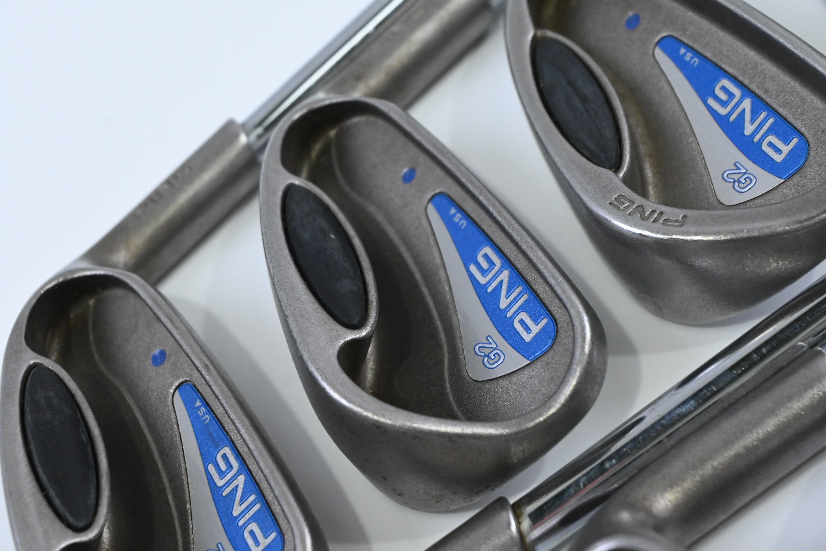 Ping G2 Irons / 4-PW+SW / Blue Dot / Blue Dot / Regular Flex Ping Shafts