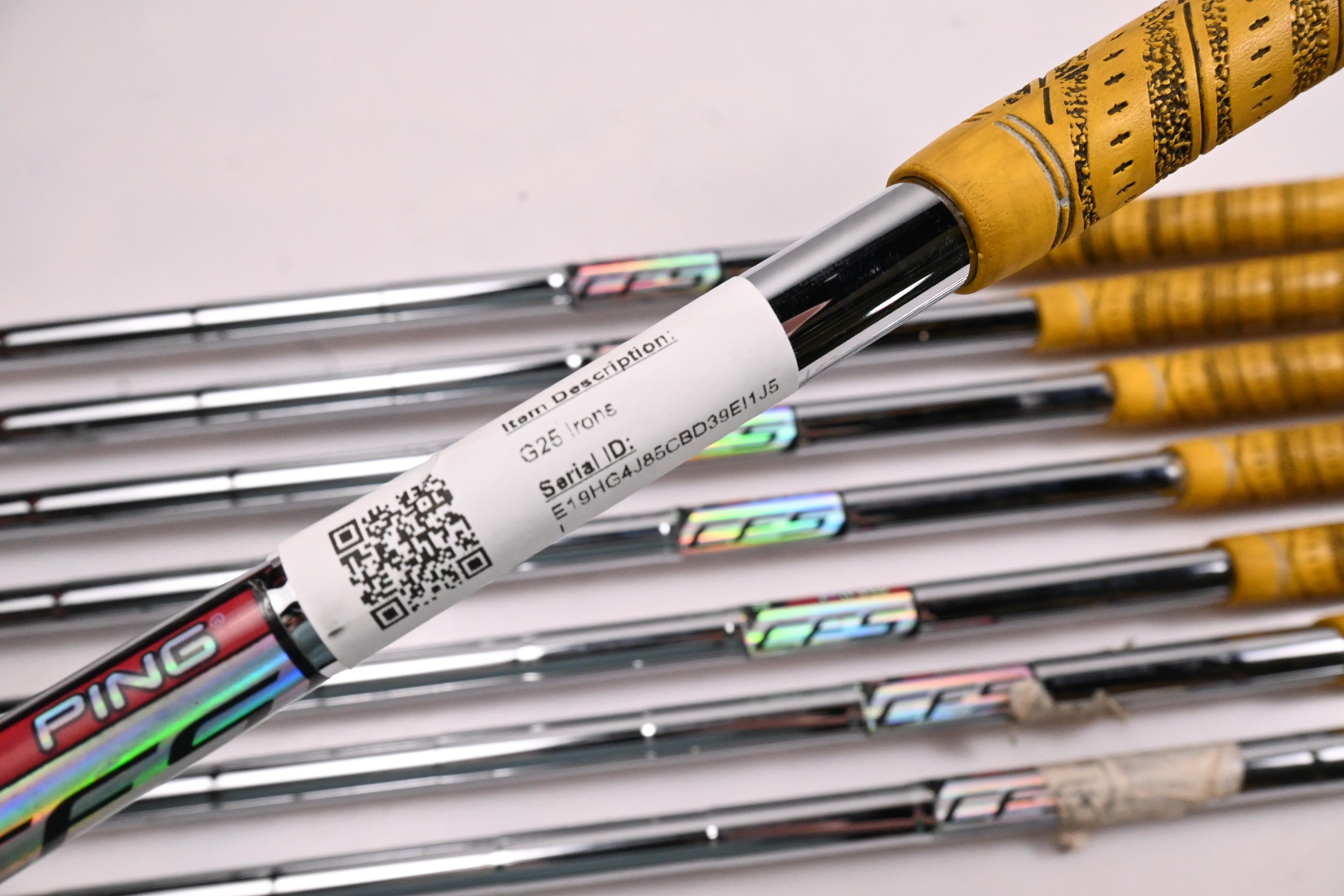 Ping G25 Irons / 4-PW+SW / Black Dot / Stiff Flex Ping CFS Shafts