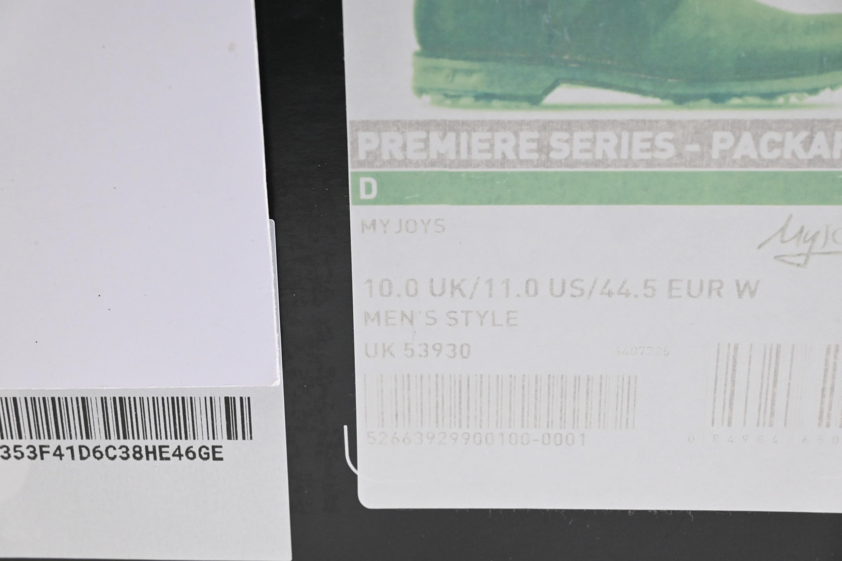 FootJoy MyJoy Premiere Series Packard Golf Shoes / Size UK 10 / Black