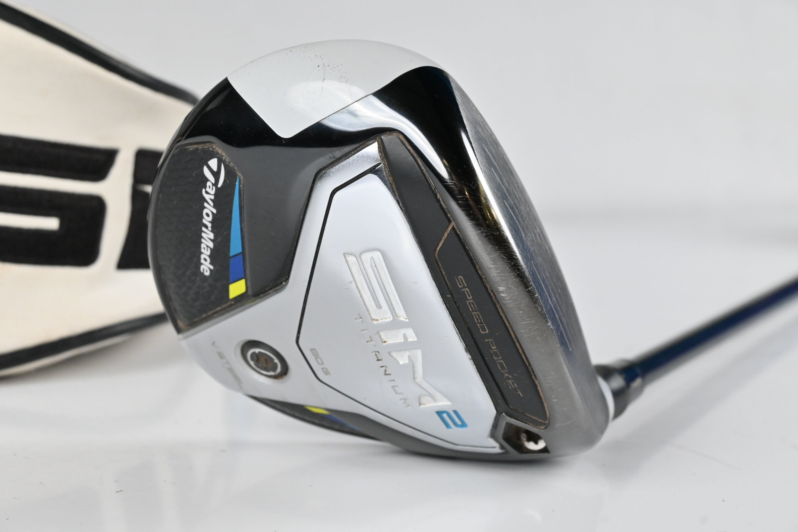 Taylormade SIM2 Ti #3 Wood / 15 Degree / Stiff Flex Tensei AV RAW Blue 65 Shaft