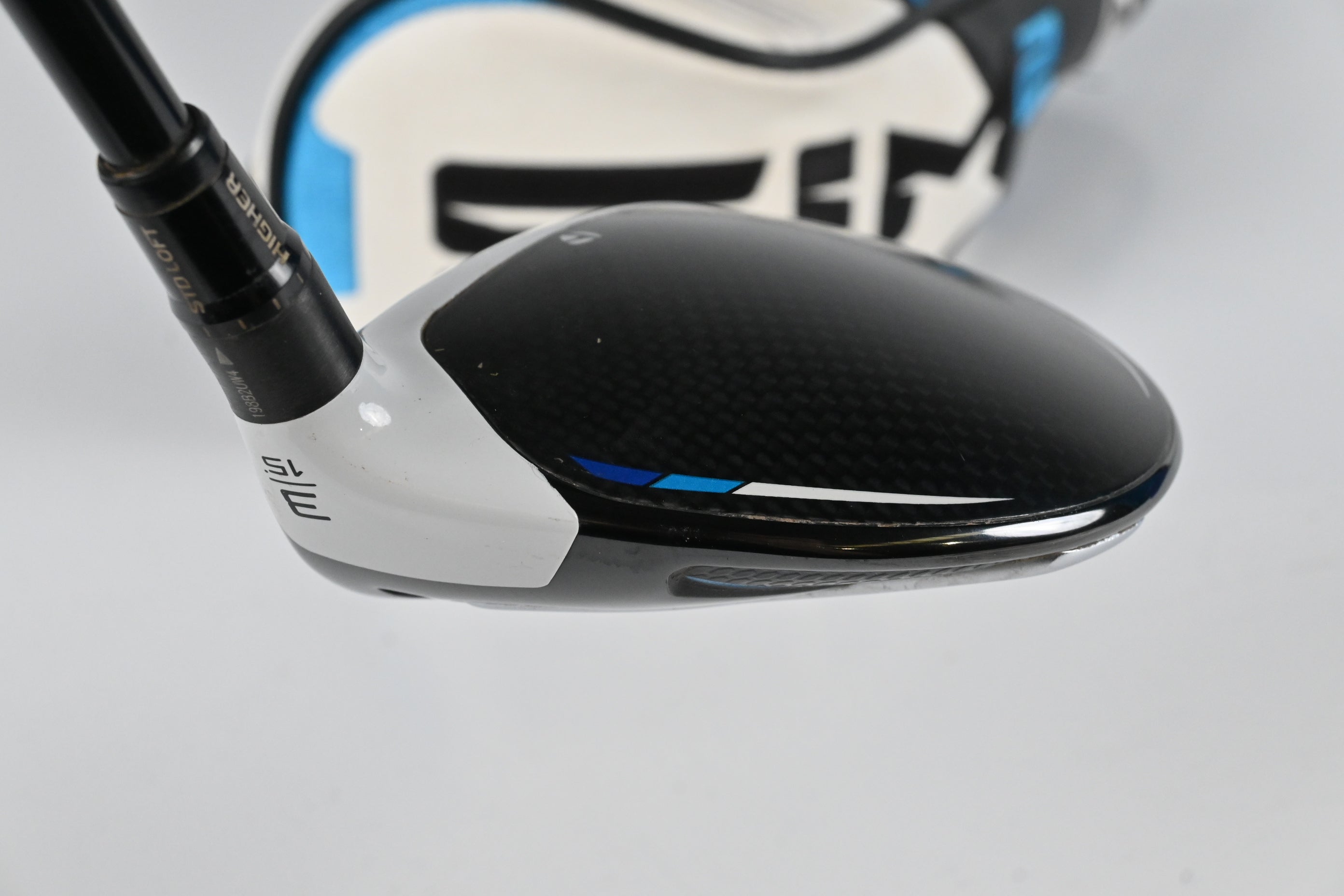 Taylormade SIM2 Ti #3 Wood / 15 Degree / Stiff Flex Tensei AV RAW Blue 65 Shaft
