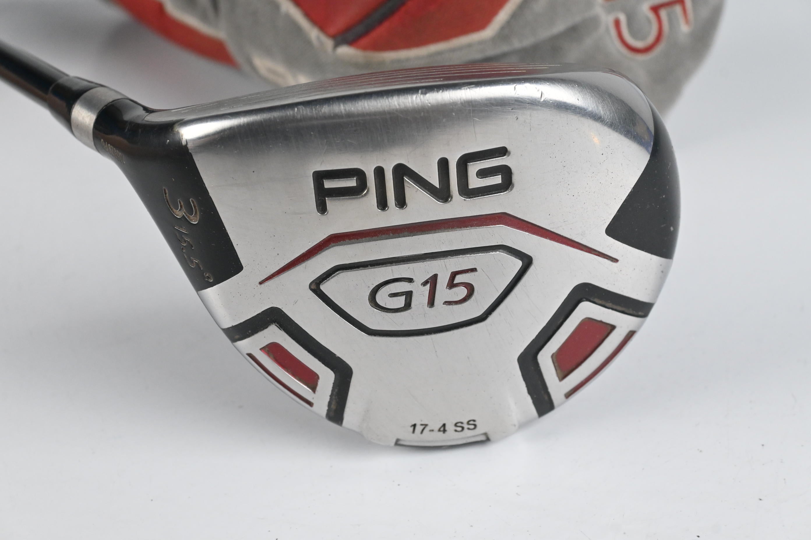 Left Hand Ping G15 #3 Wood / 15.5 Degree / Regular Flex Aldila Serrano 75 Shaft