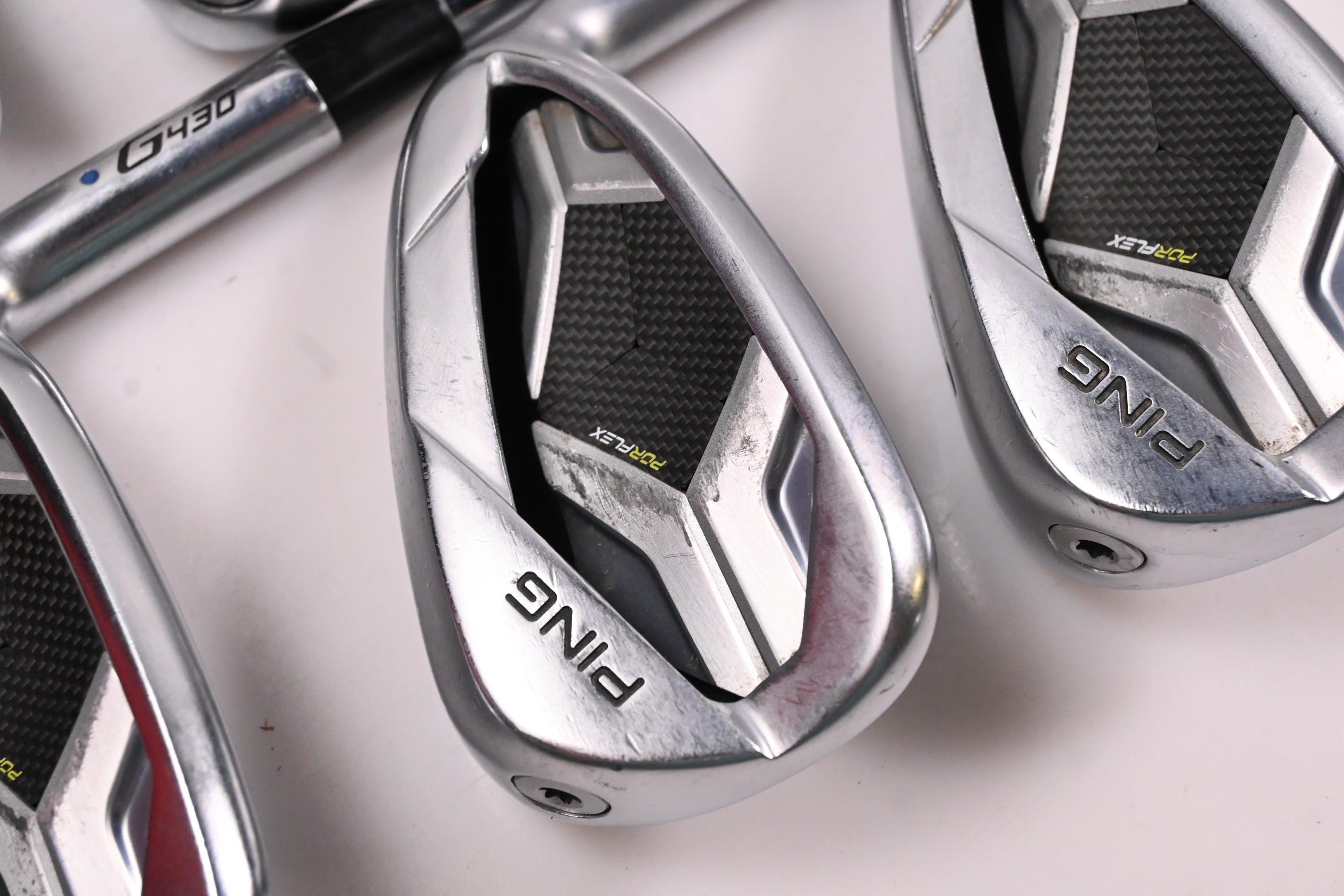 Ping G430 Irons / 6-PW / Blue Dot / Regular Flex Elevate MPH 95 Shafts