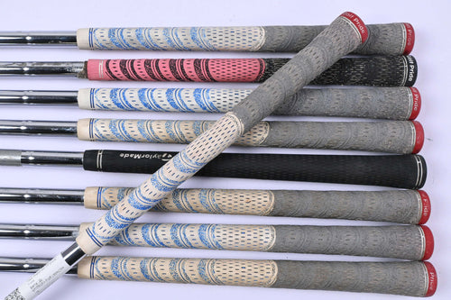 Left Hand Taylormade Tour Preferred TP 2009 Irons / 3-PW+SW / Stiff Flex Shafts