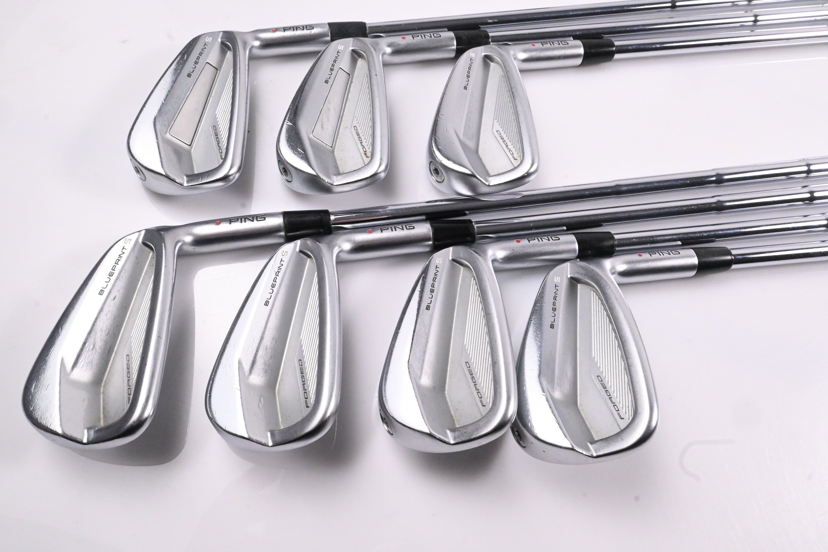 Ping Blueprint S Irons / 4-PW / Red Dot / Stiff Flex Dynamic Gold S300 Shafts