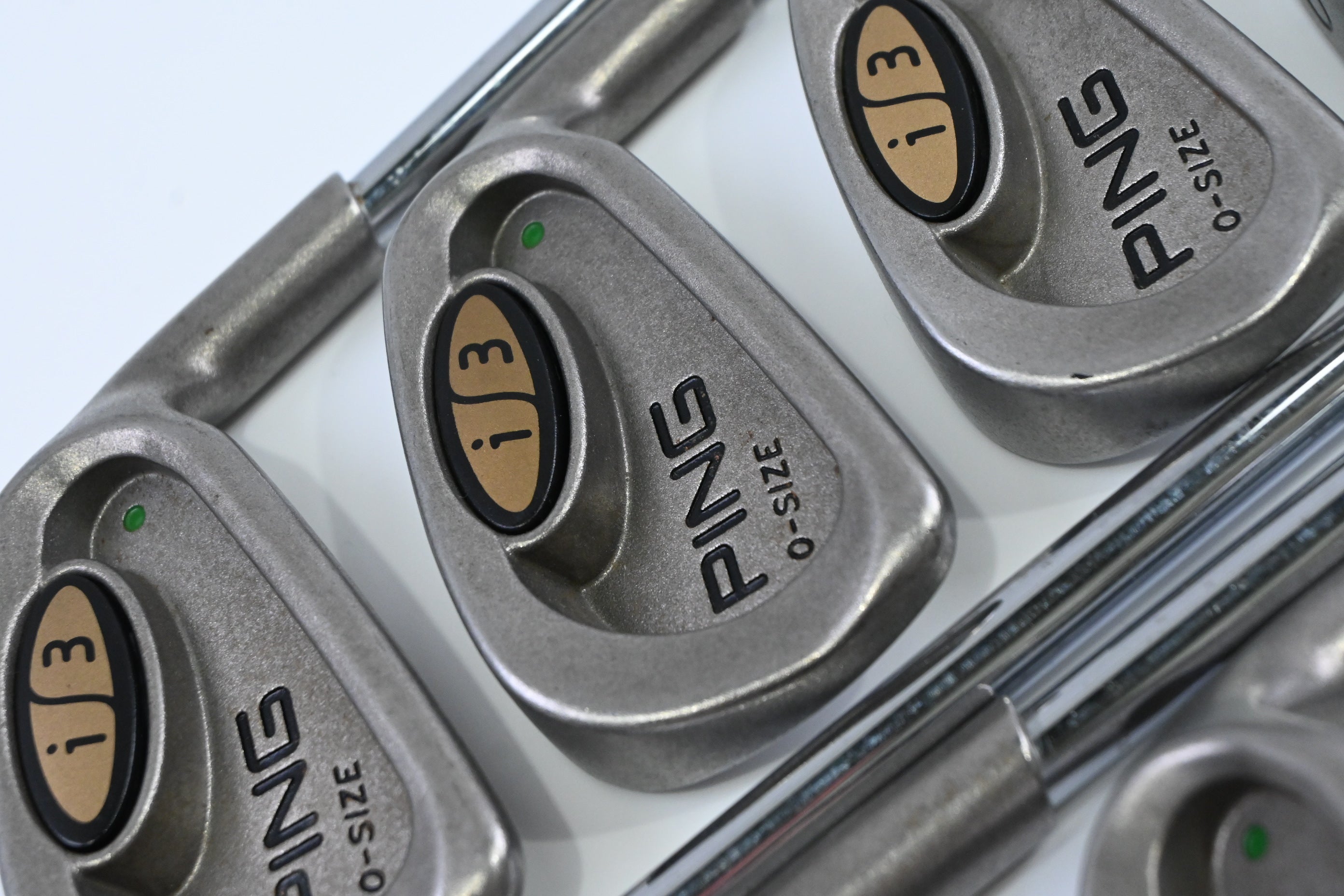 Ping i3 O-Size Irons / 3-PW+SW / Green Dot / Regular Flex Ping JZ Cushin Shafts