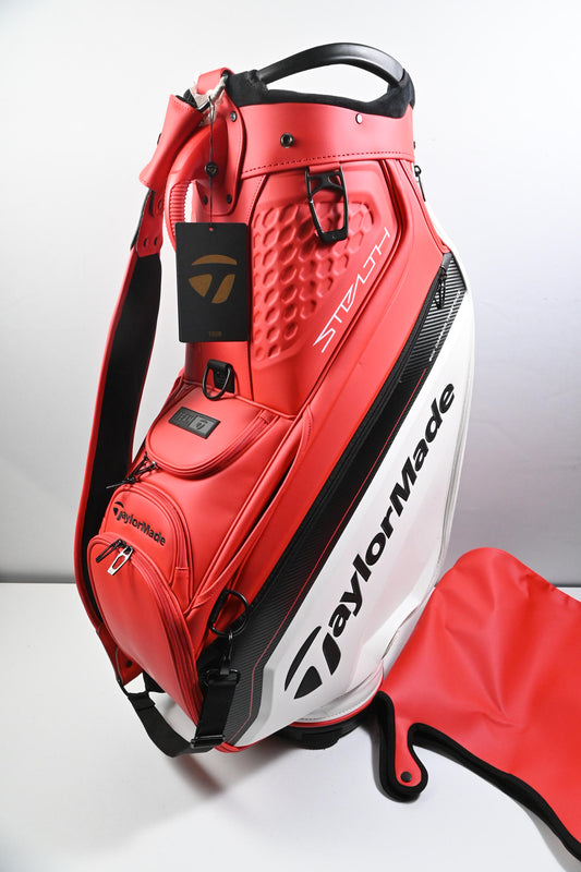 Taylormade Stealth 2 Tour Bag / 6-Way Divider / Red, White & Black
