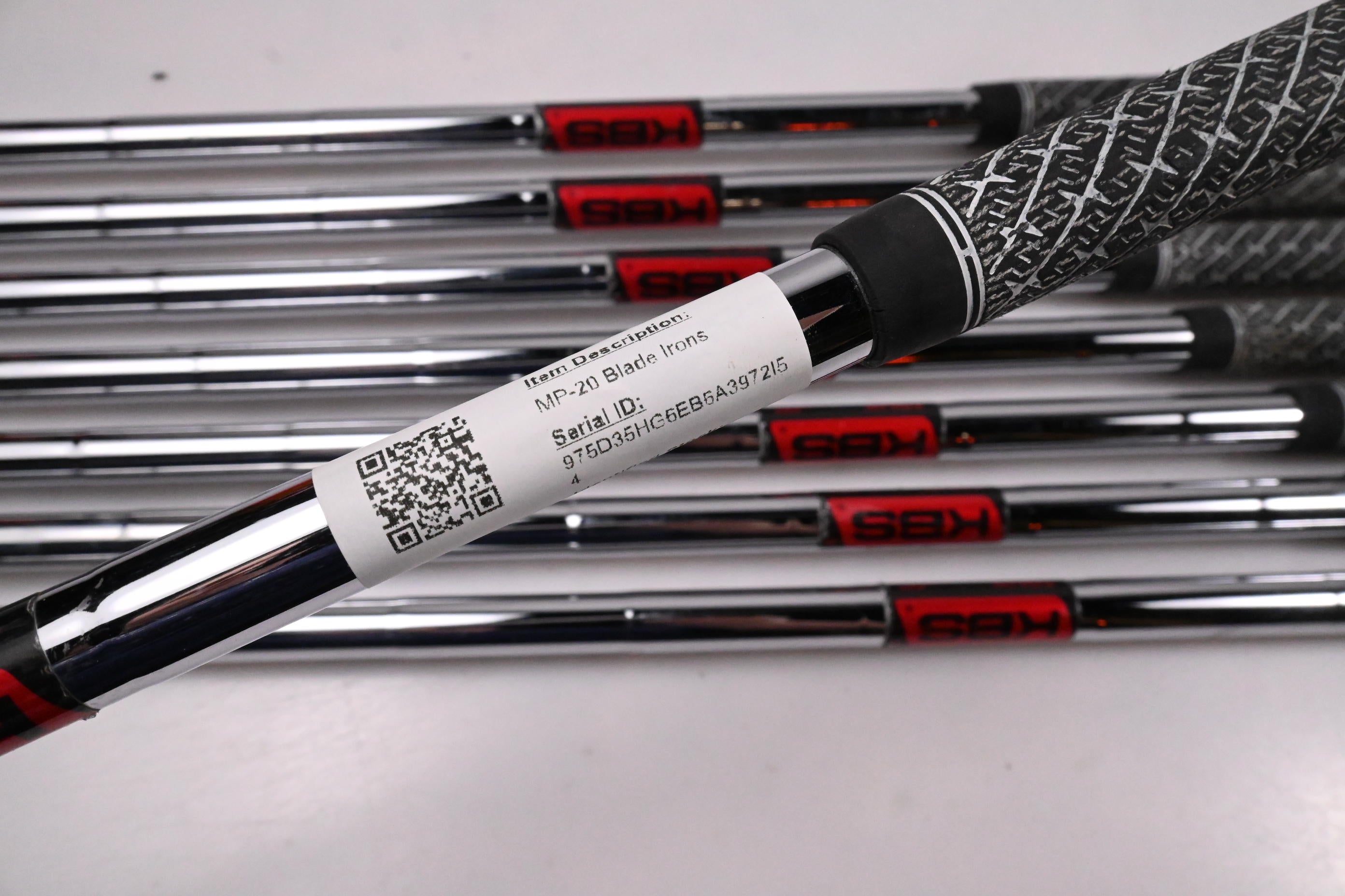 Mizuno MP-20 Blade Irons / 3-PW / Stiff Flex KBS Tour Shafts
