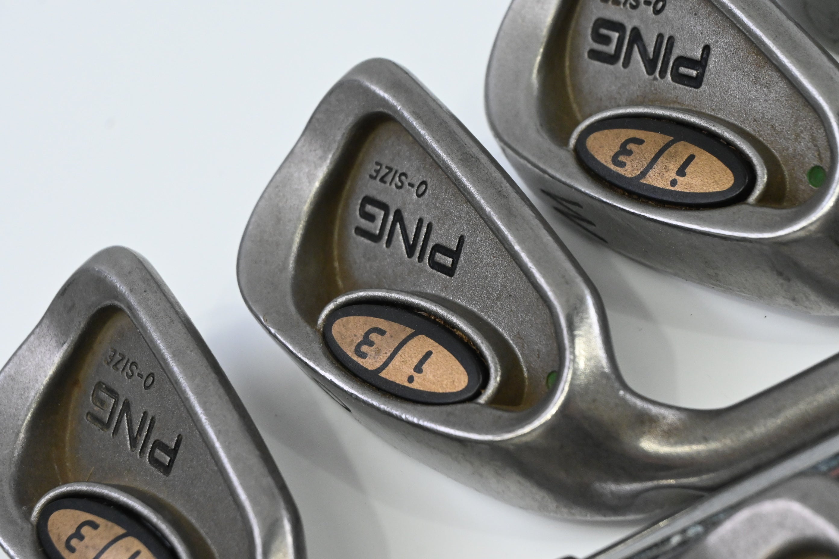 Left Hand Ping i3 O-Size Irons / 4-PW+SW / Green Dot / Regular Flex Ping Cushin