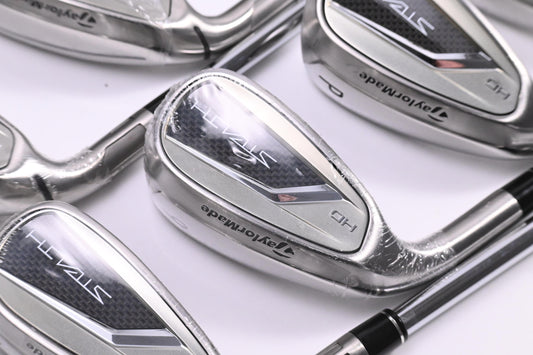 Left Hand Taylormade Stealth HD Irons / 5-PW+GW / Regular Flex KBS MAX MT 85