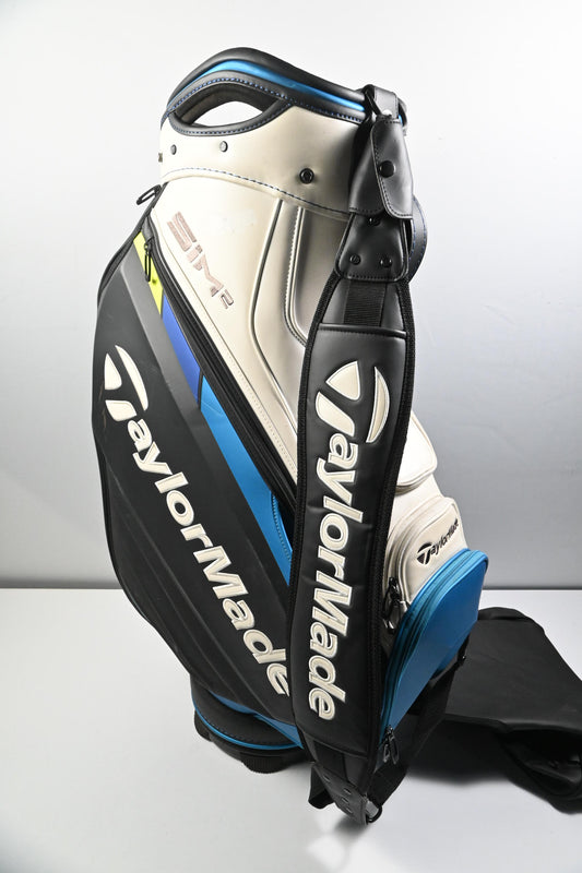 Taylormade Sim 2 Tour Bag / 6-Way Divider / Black, White & Blue