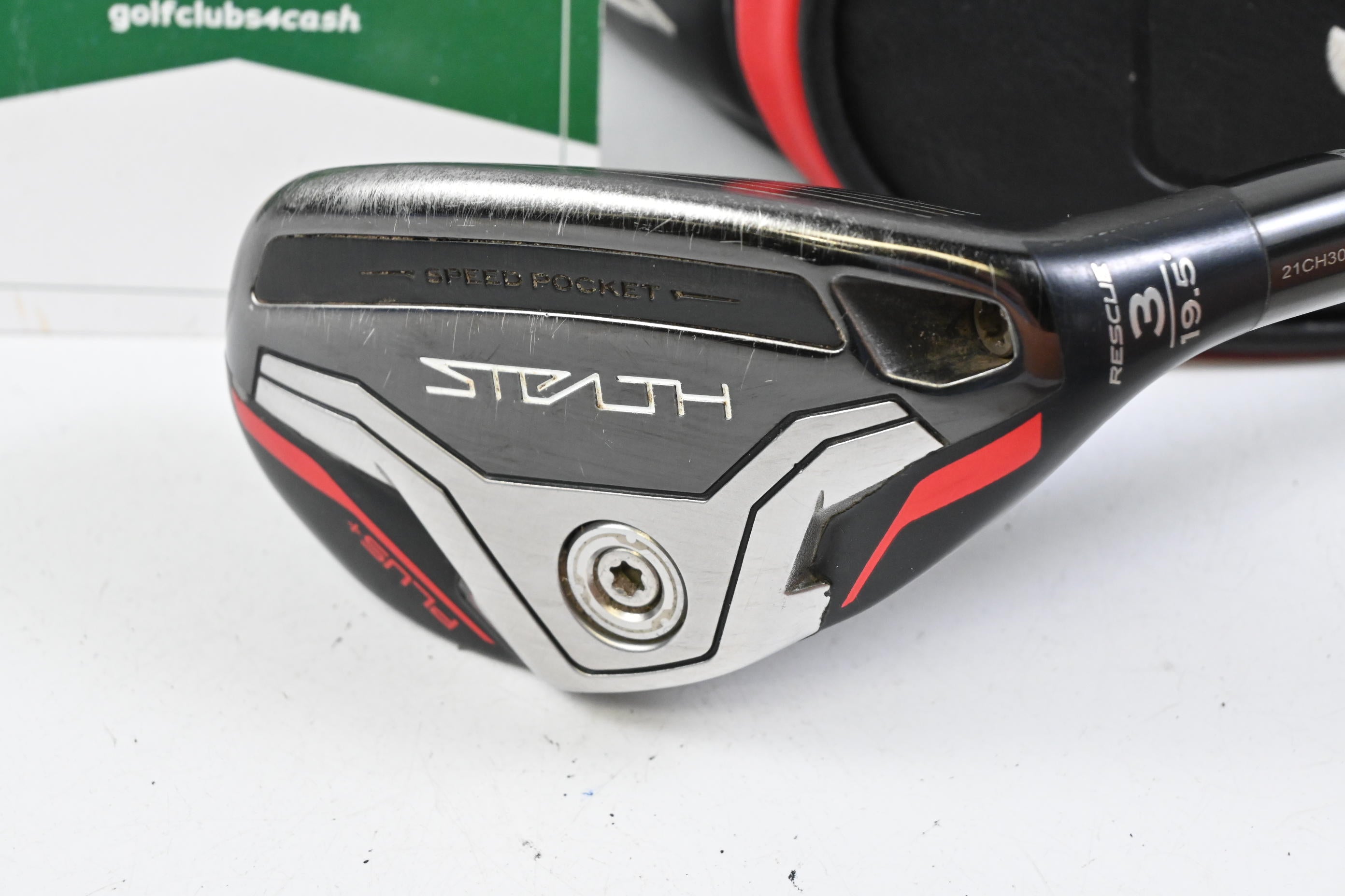 Taylormade Stealth Plus #3 Hybrid / 19.5 Degree / Stiff Flex HZRDUS Smoke RDX
