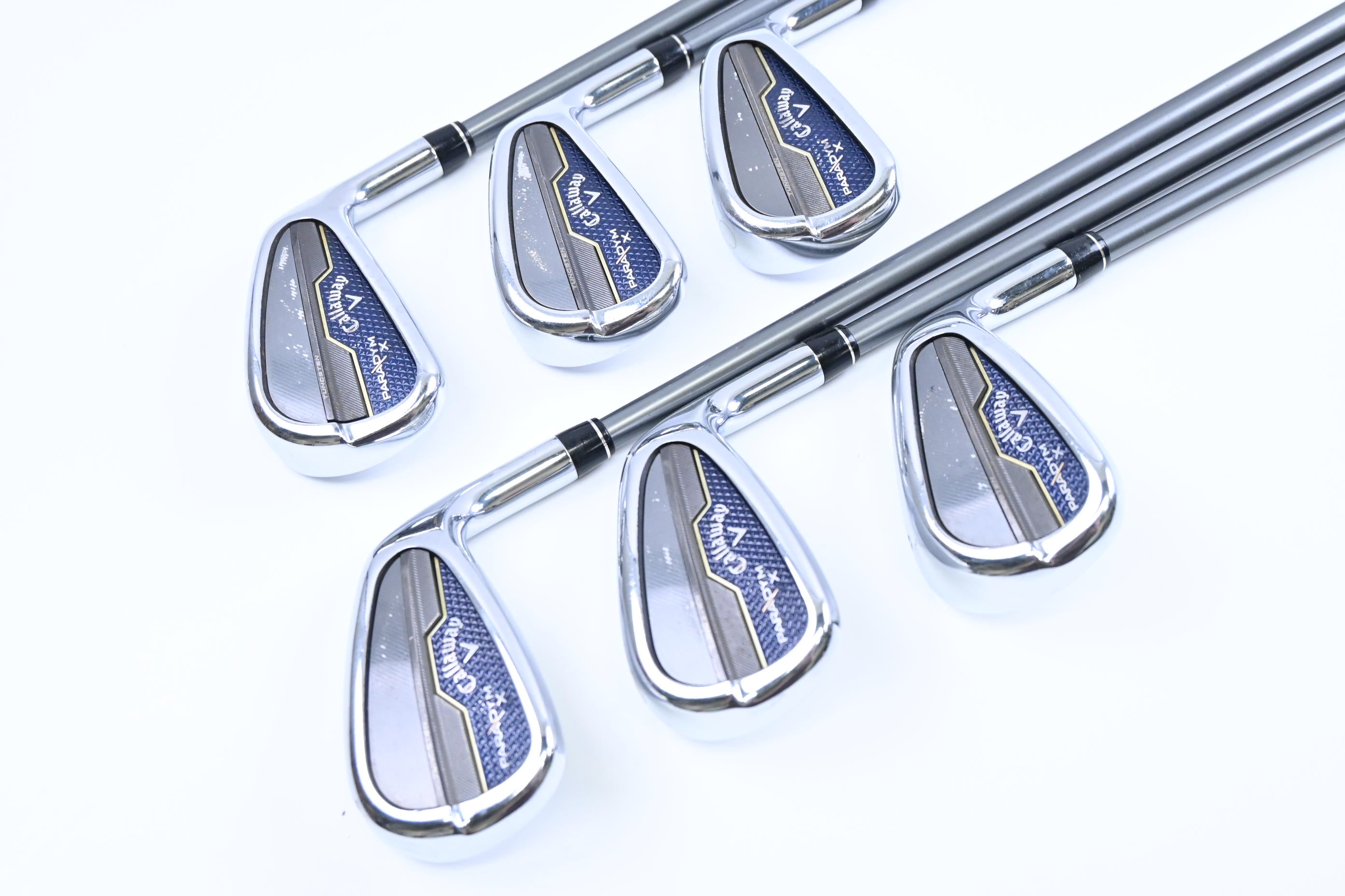 Callaway Paradym X Irons / 5-PW / Regular Flex HZRDUS Gen4 Silver 65 Shafts