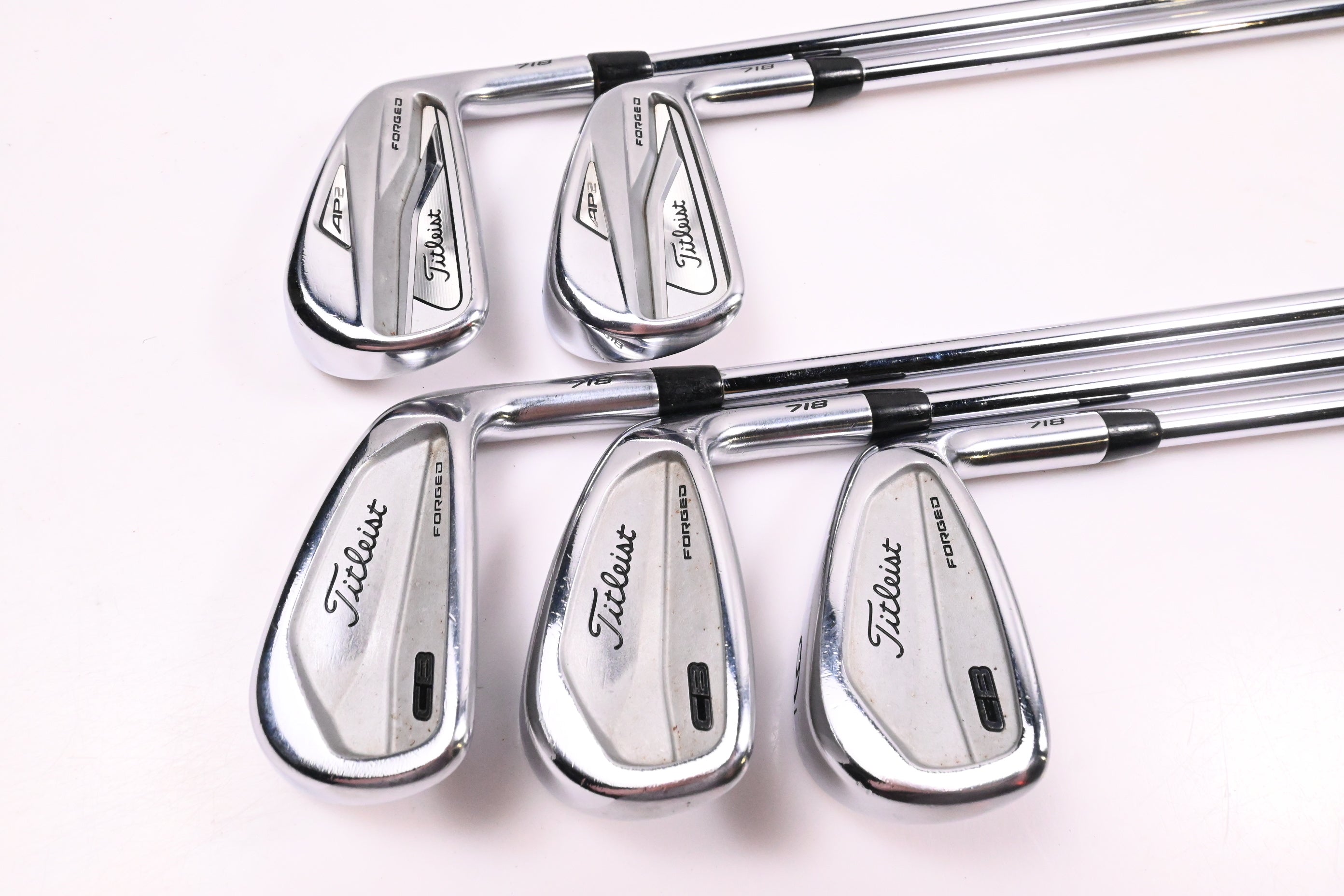 Titleist 718 AP2/CB Irons / 5-9i / Stiff Flex Project X Shafts