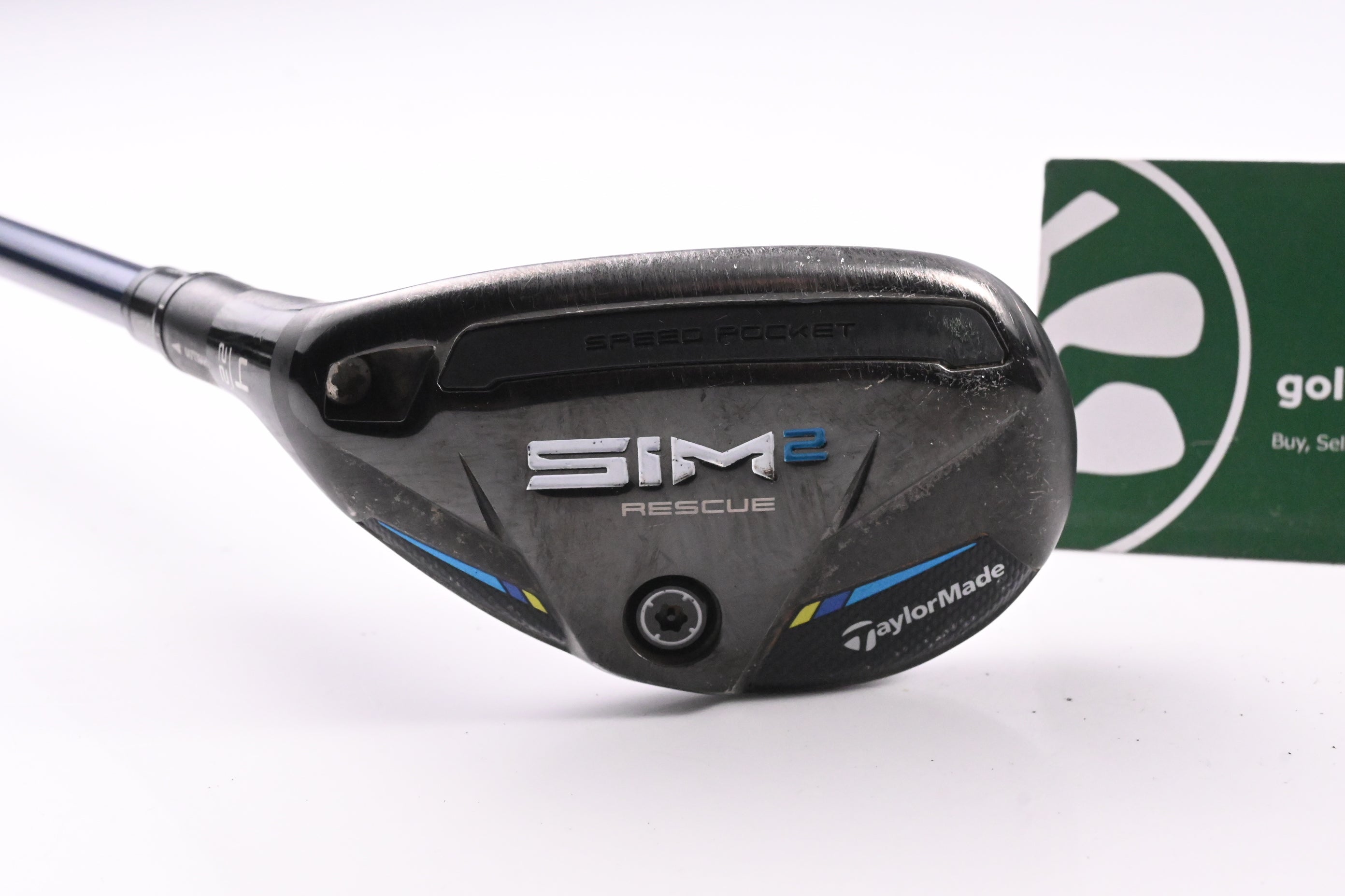 Left Hand Taylormade SIM2 #4 Hybrid / 22 Degree / Regular Flex Ventus Blue 6