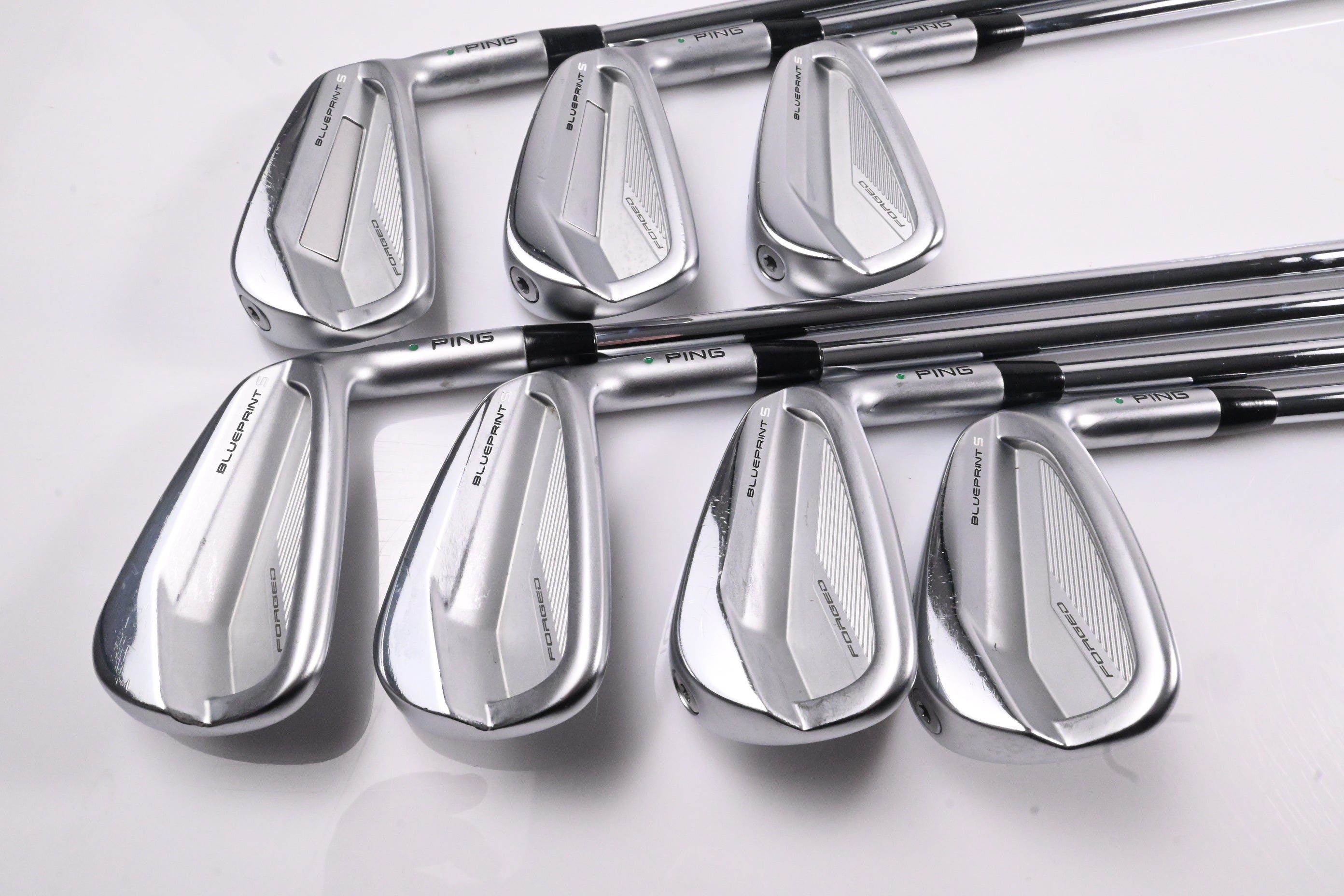 Ping Blueprint S Irons / 4-PW / Green Dot / X-Flex Oban CT-115 Shafts