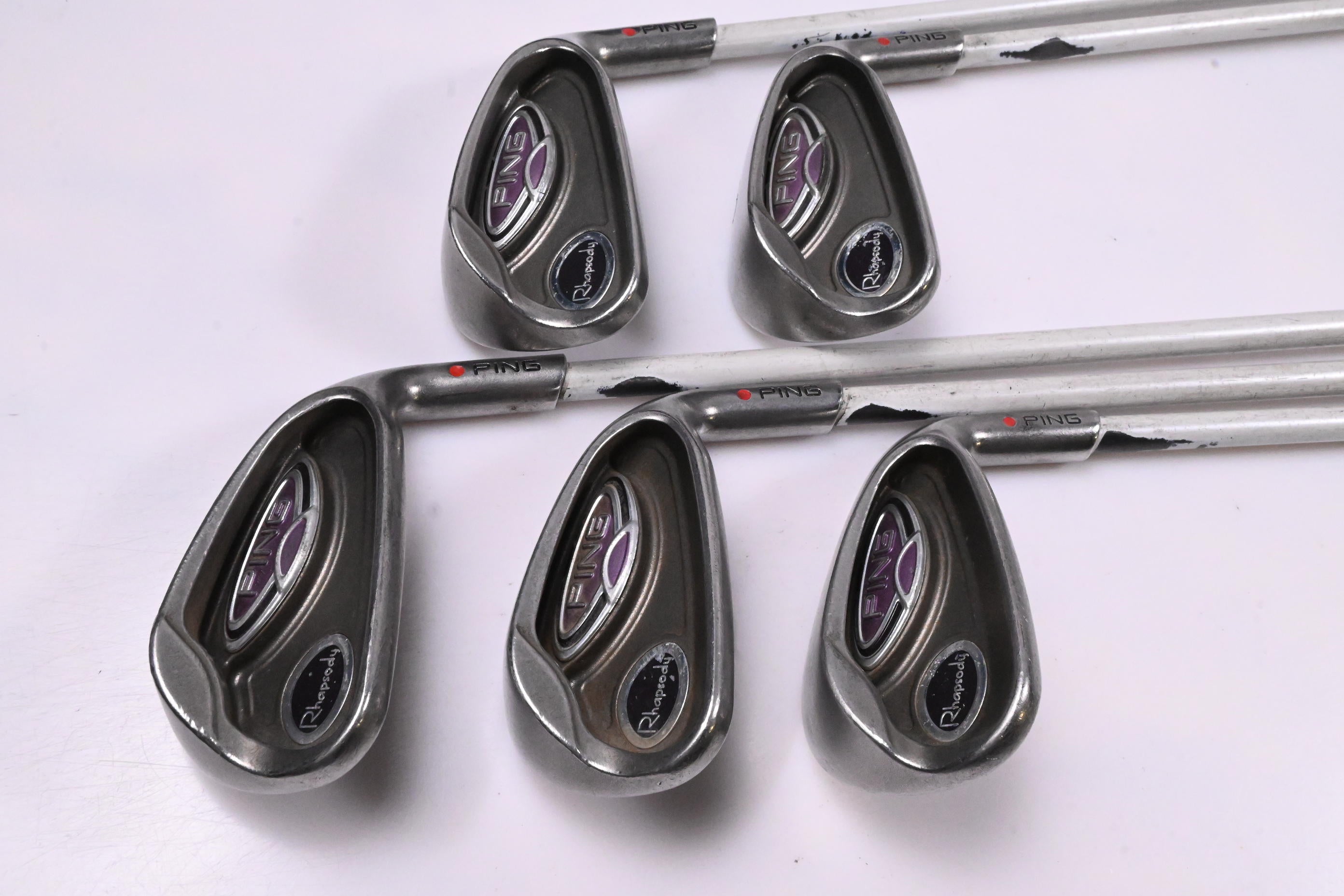 Ladies Ping Rhapsody Irons / 7-PW+SW / Red Dot / Ladies Flex Ping TFC Shafts